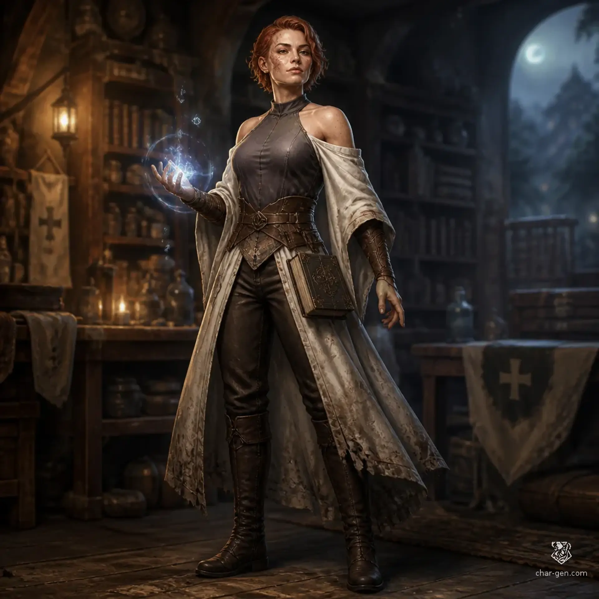 Marcelline Qazbek - AI-generated fantasy Character