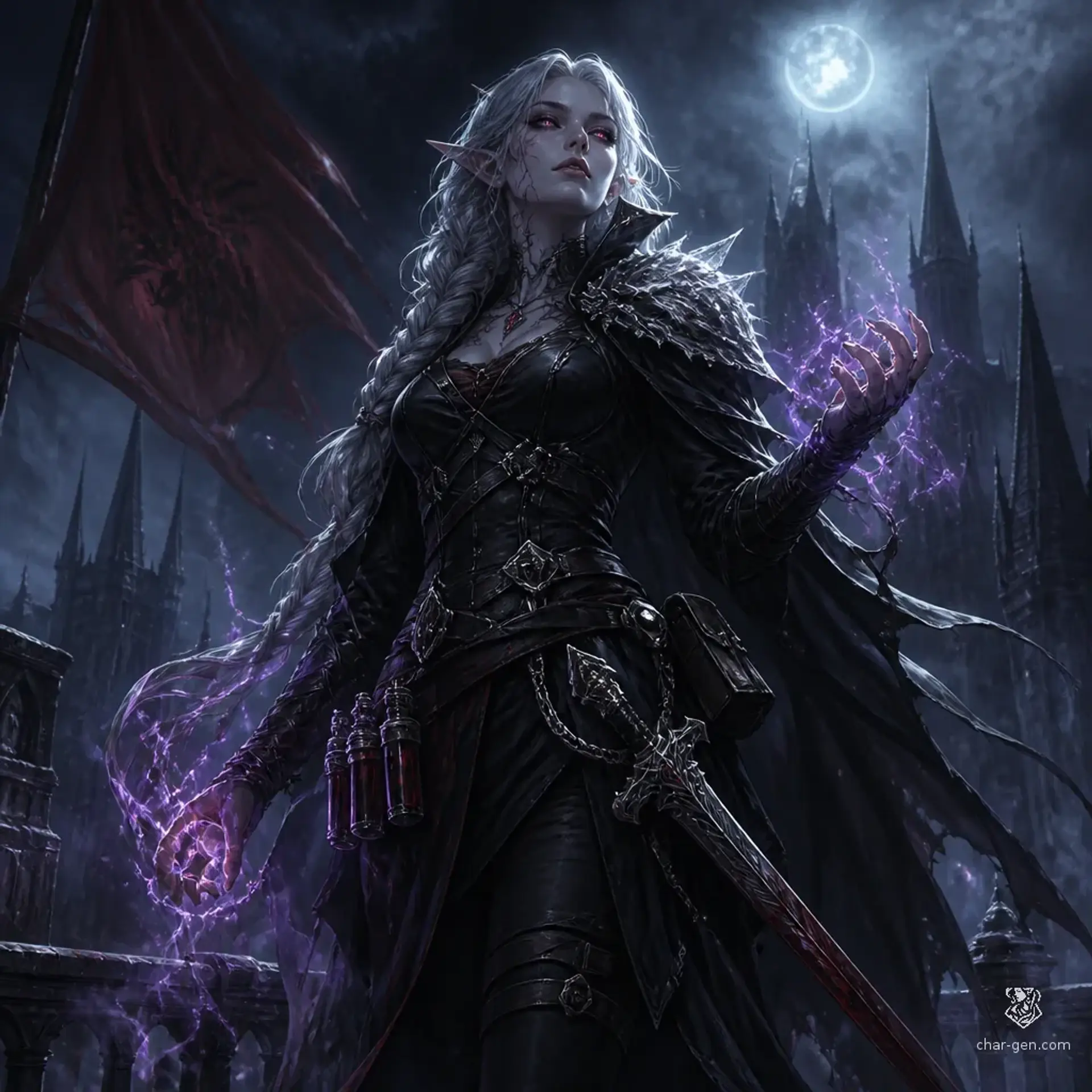 Veyra Sable - AI-generated fantasy Character