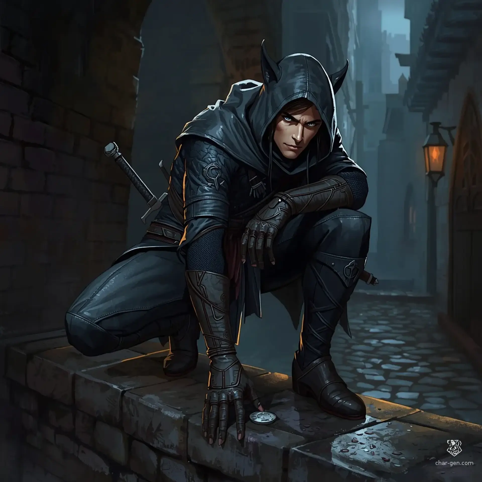 Shade - AI-generated fantasy Character