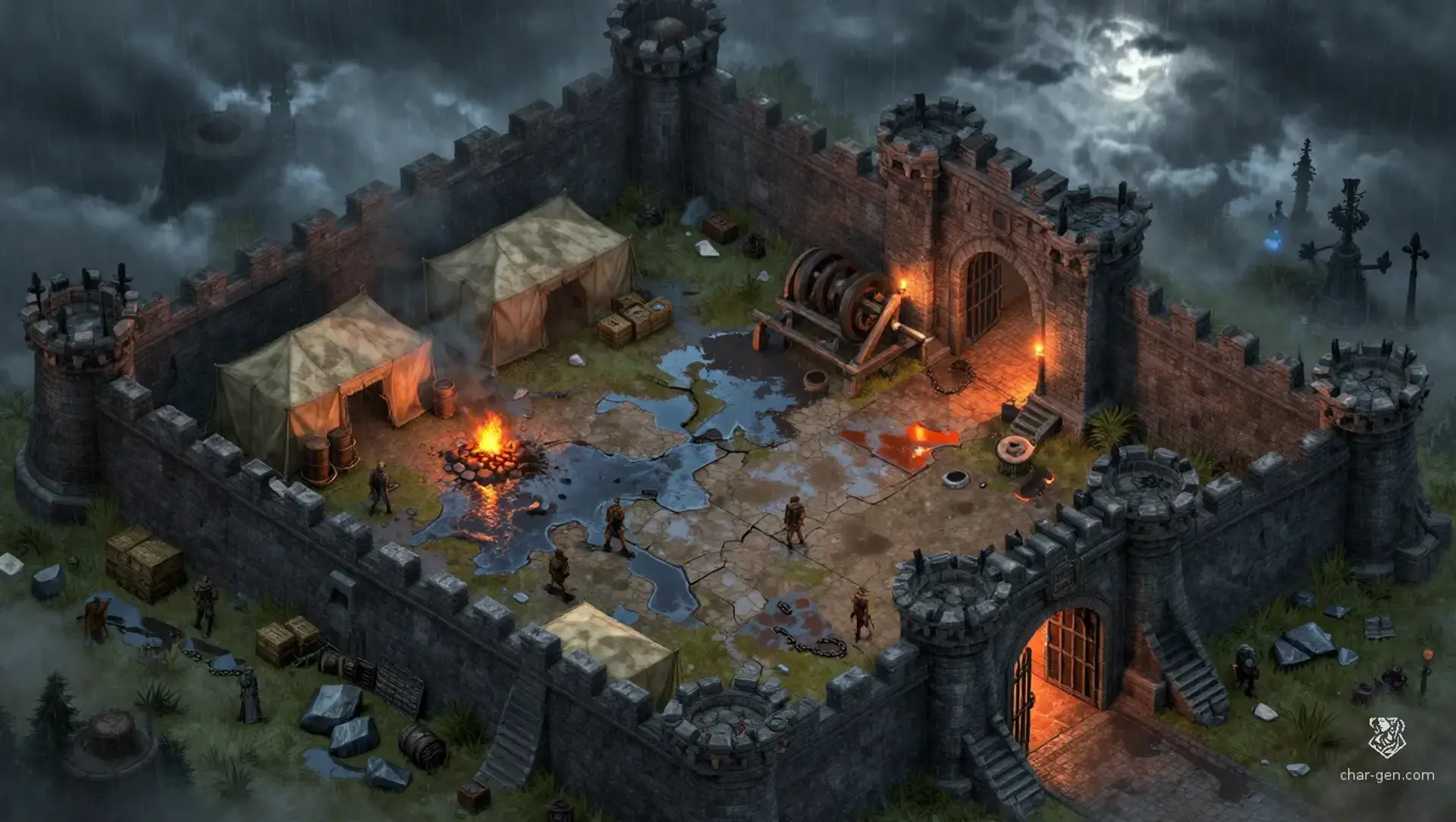 Stop the Gate from Being Locked - AI-generated fantasy Encounter