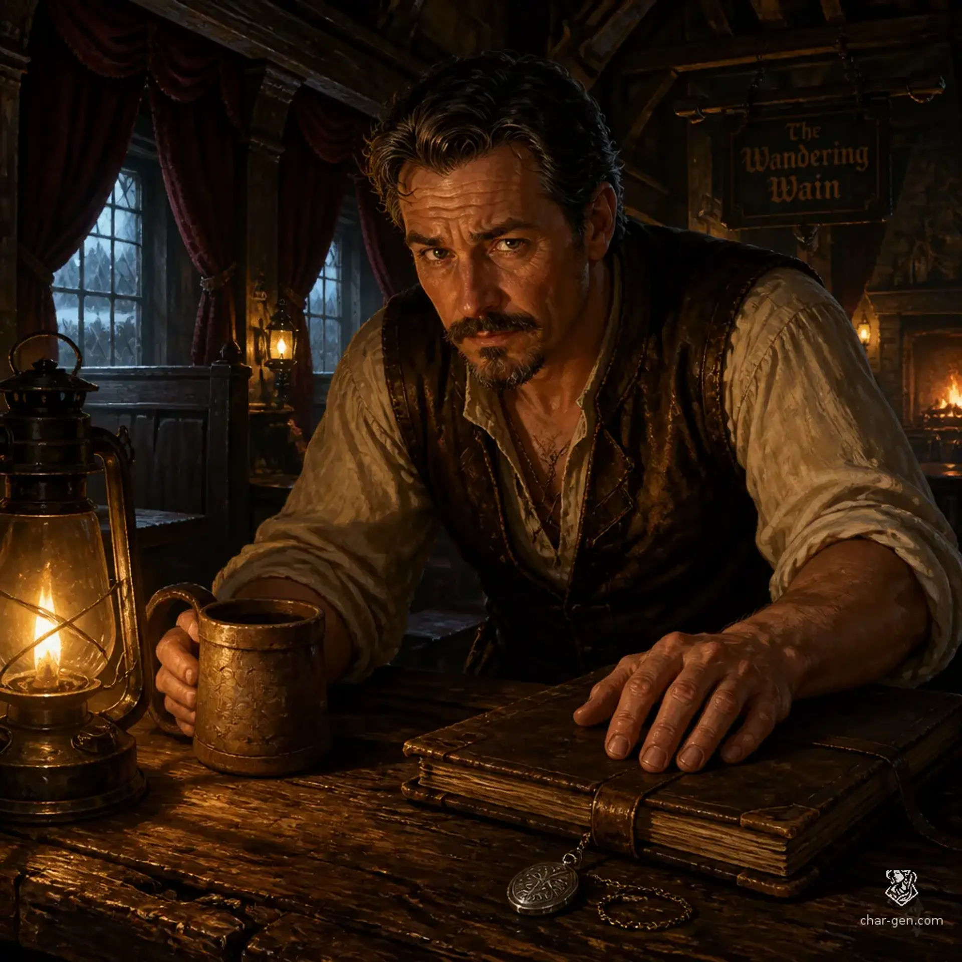 The Hollow Rafters - AI-generated fantasy Tavern