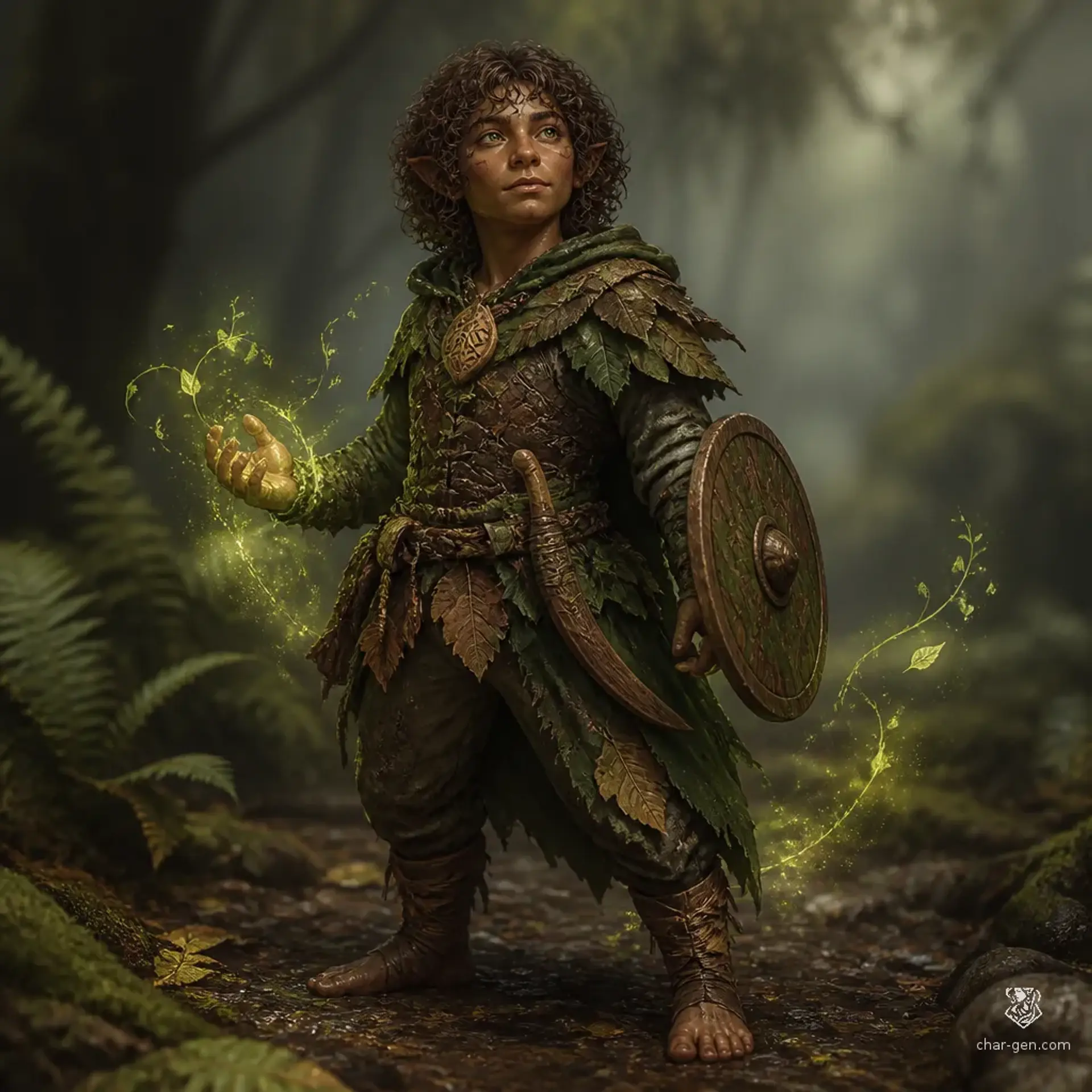 Bramble Thistlewick - AI-generated fantasy Character