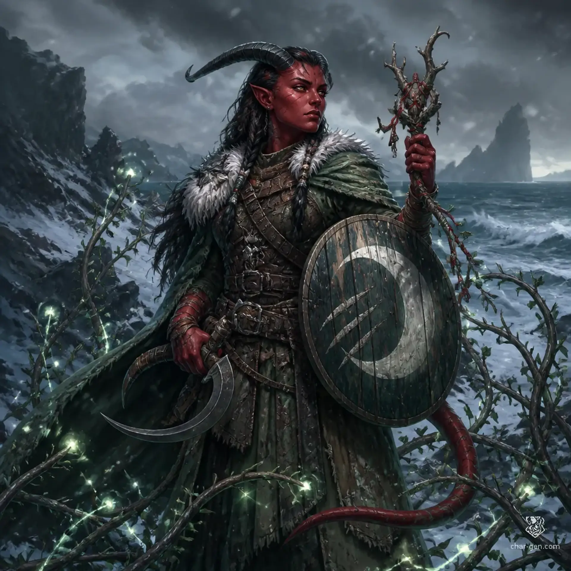 Nethelia - AI-generated fantasy Character