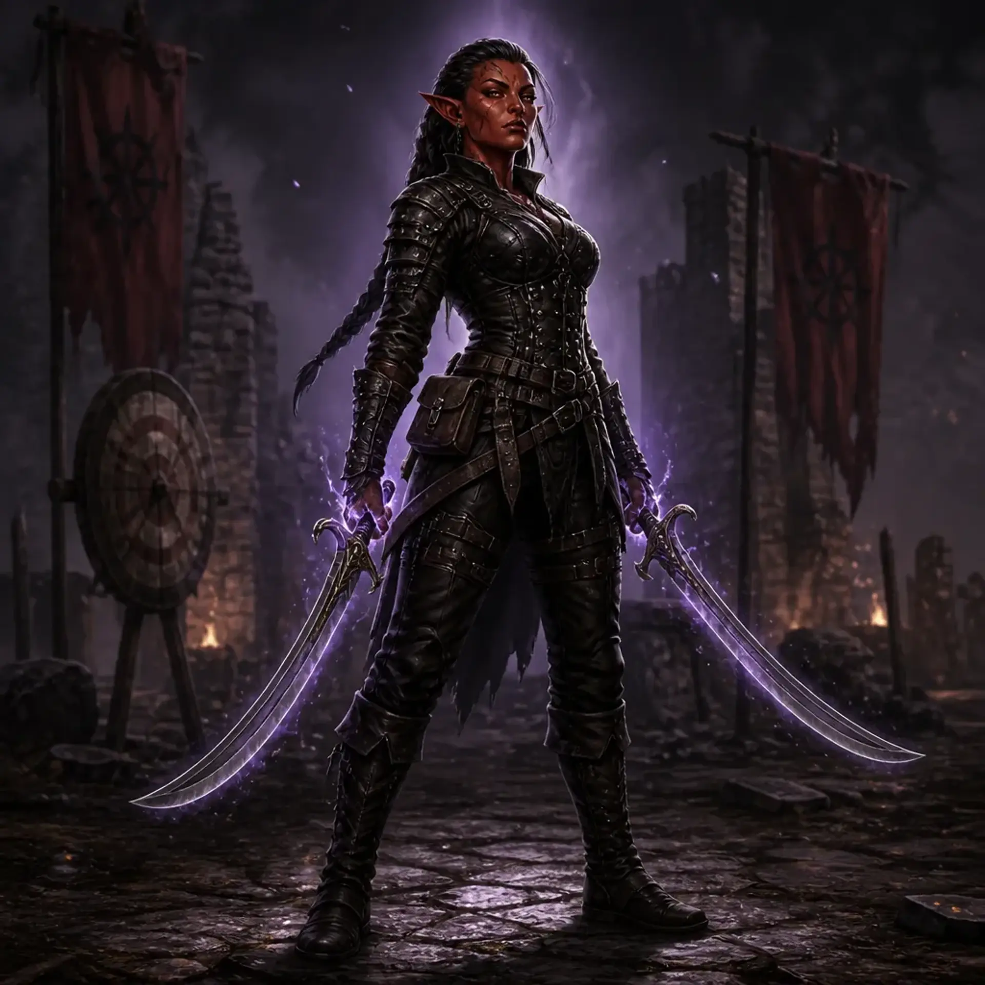 Veyra Iron-Mask - AI-generated fantasy Character