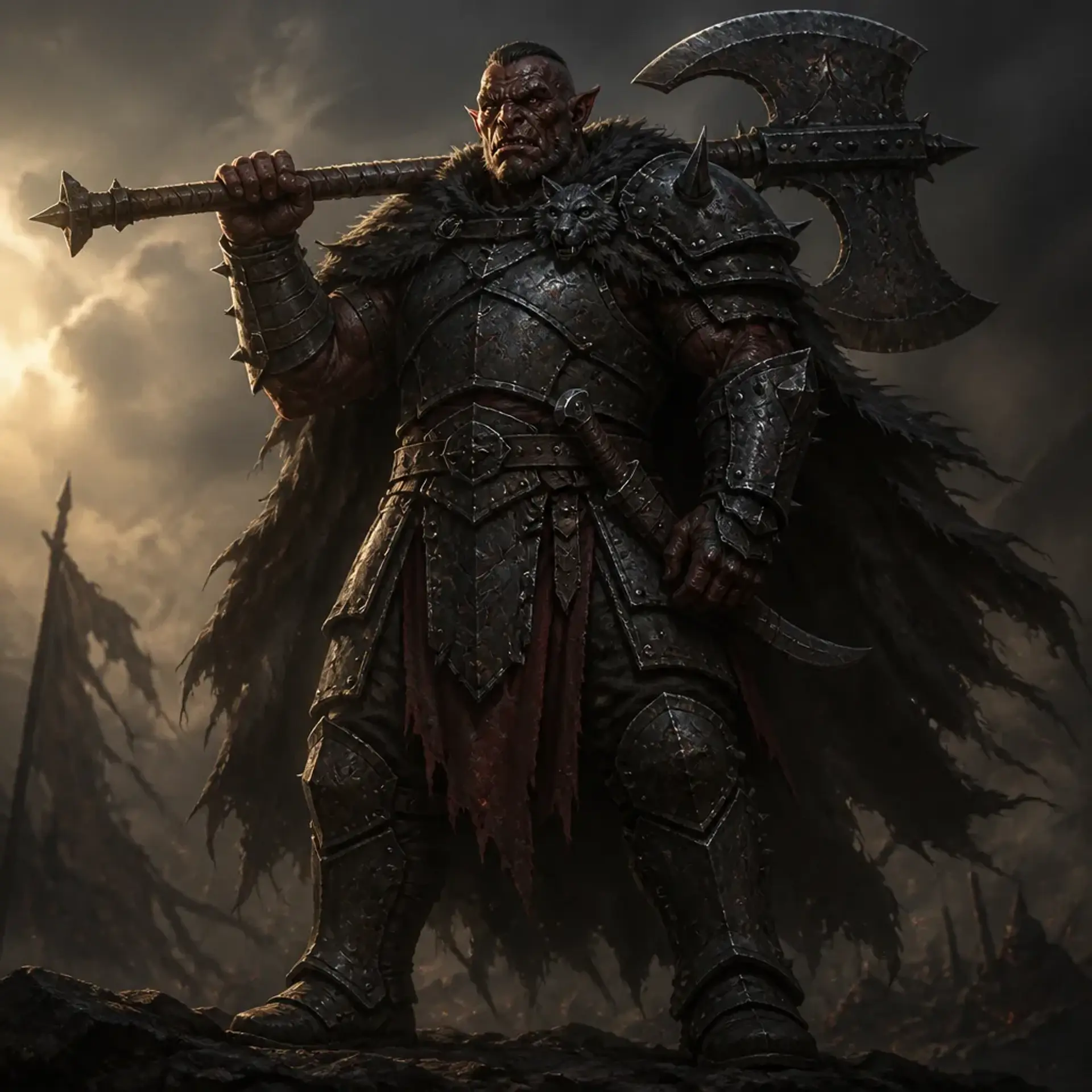 Gorrok Blood-Warden - AI-generated fantasy Character