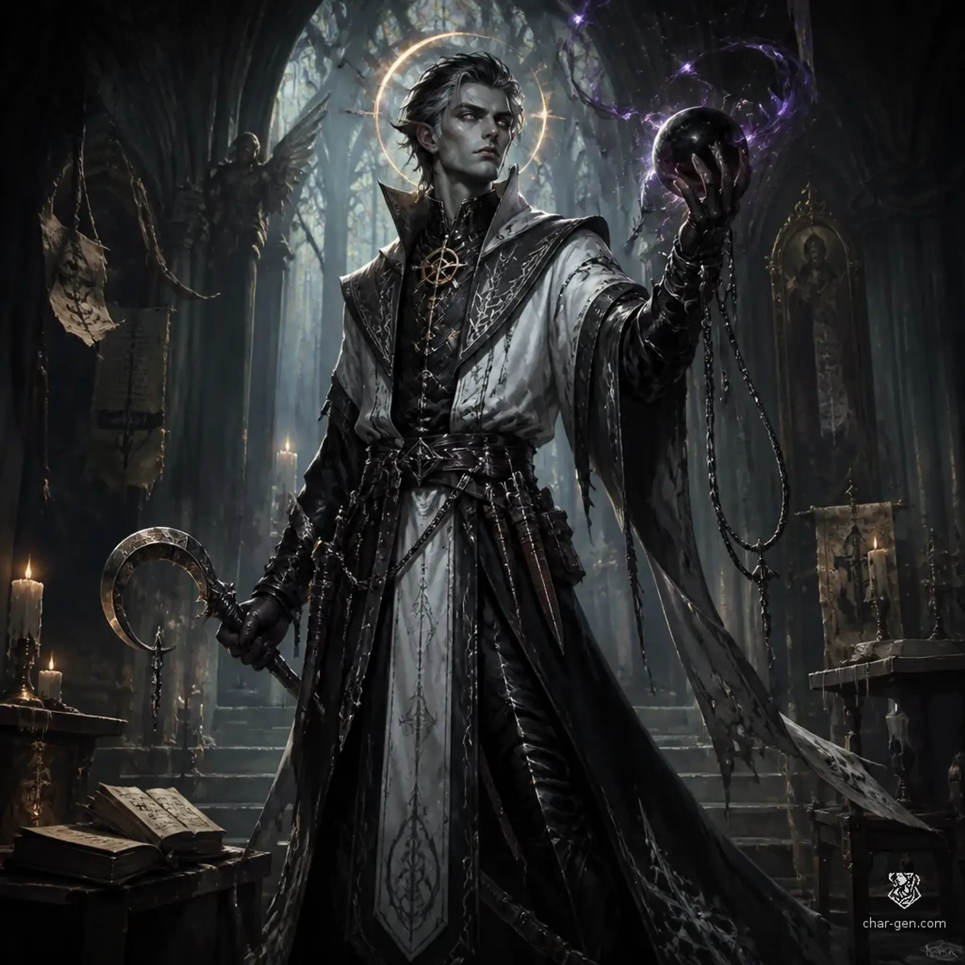 Dante Ashborn - AI-generated fantasy Character