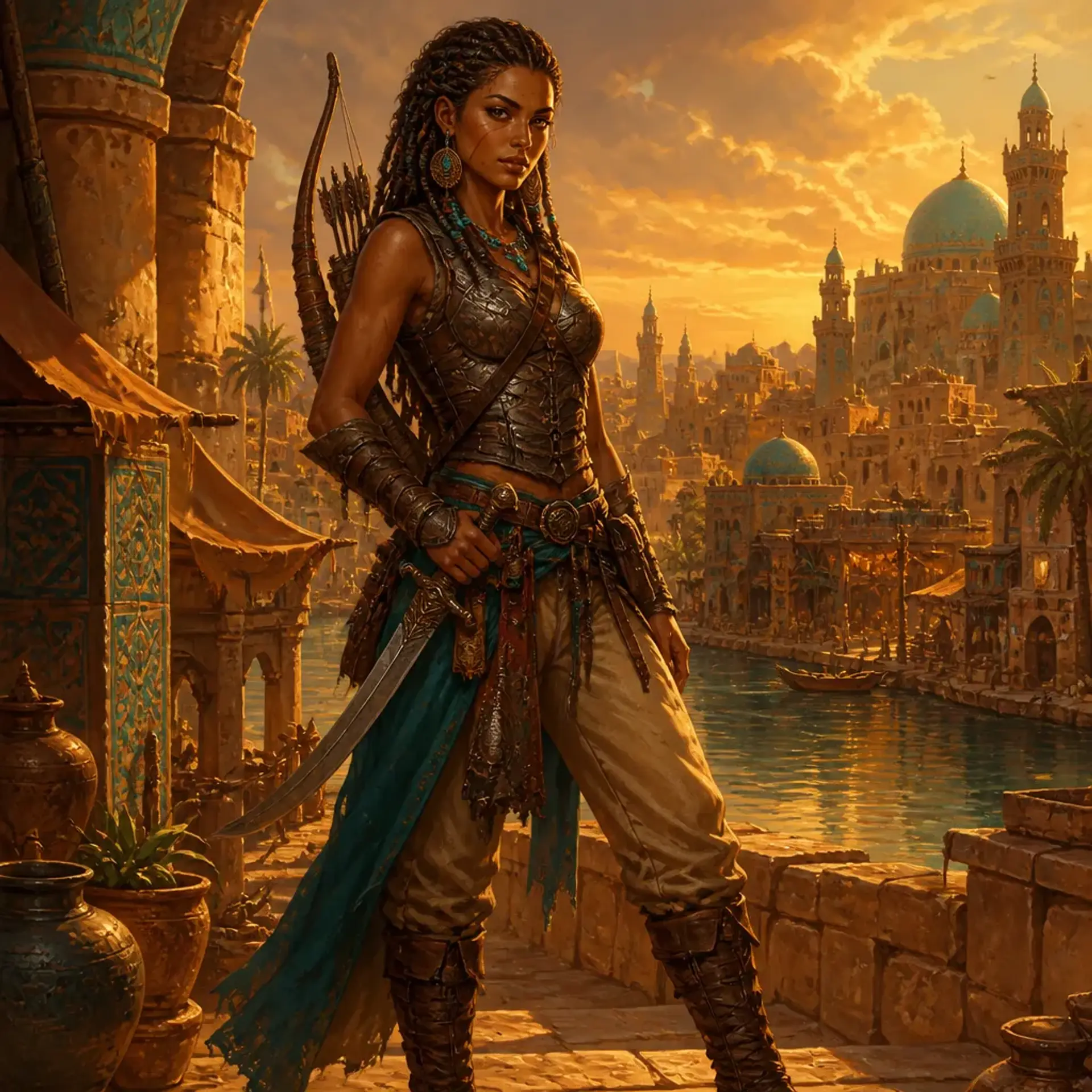 Anya Al-Zaman - AI-generated fantasy Character