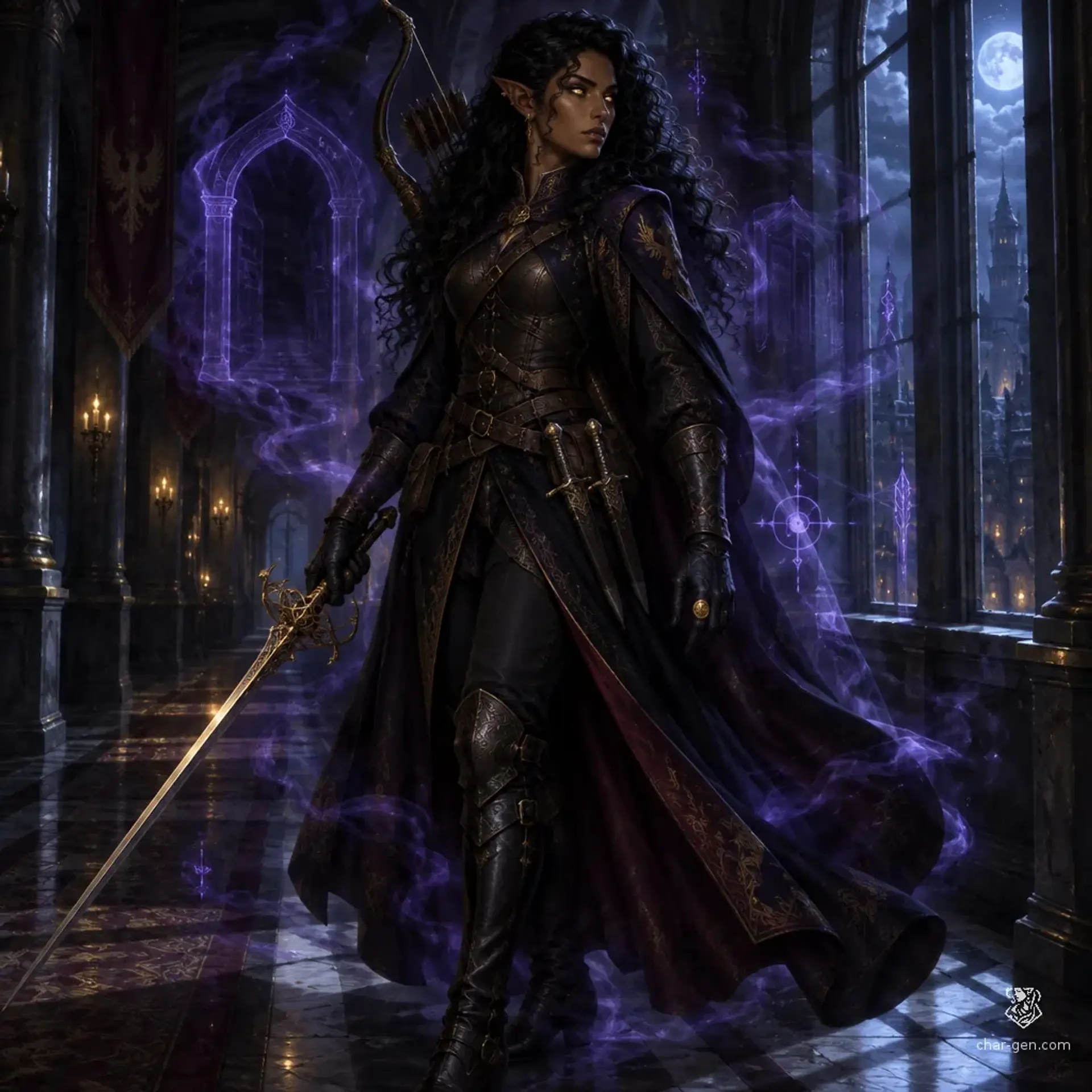 Orla "Shadowsinger" Umbrae - AI-generated fantasy Character