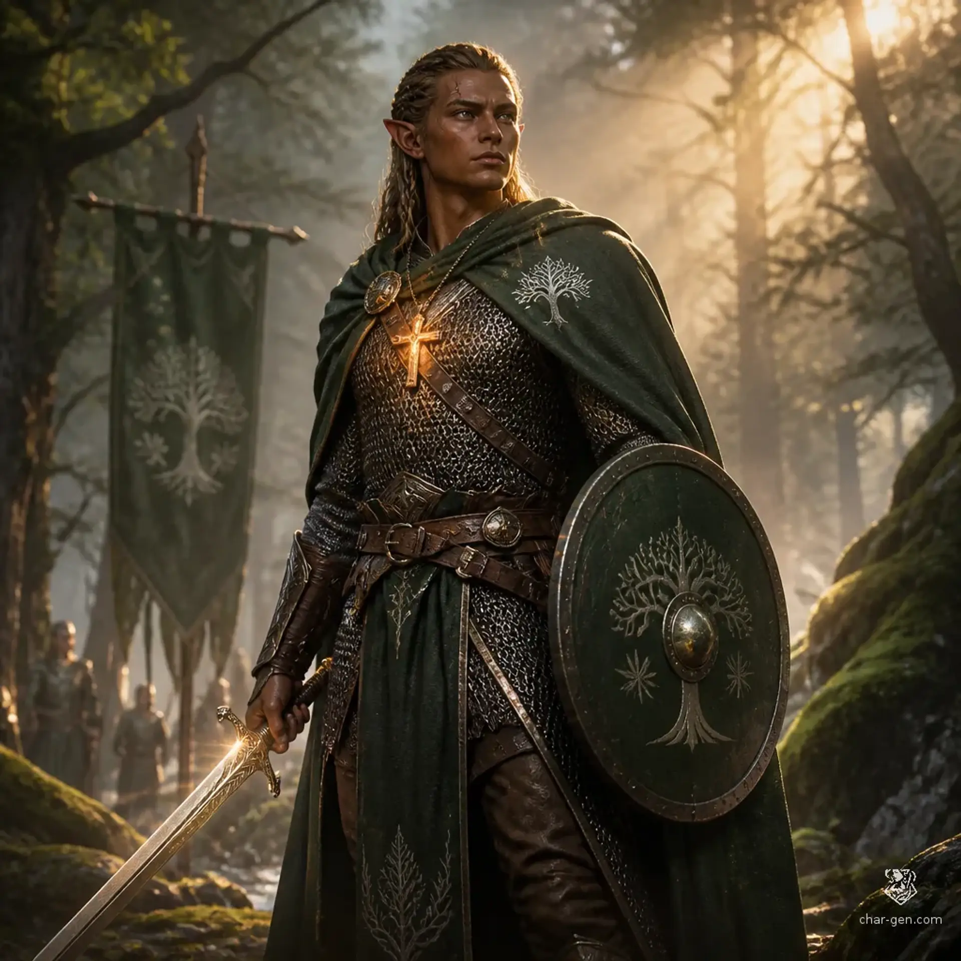 Caelan Thornwatch - AI-generated fantasy Character