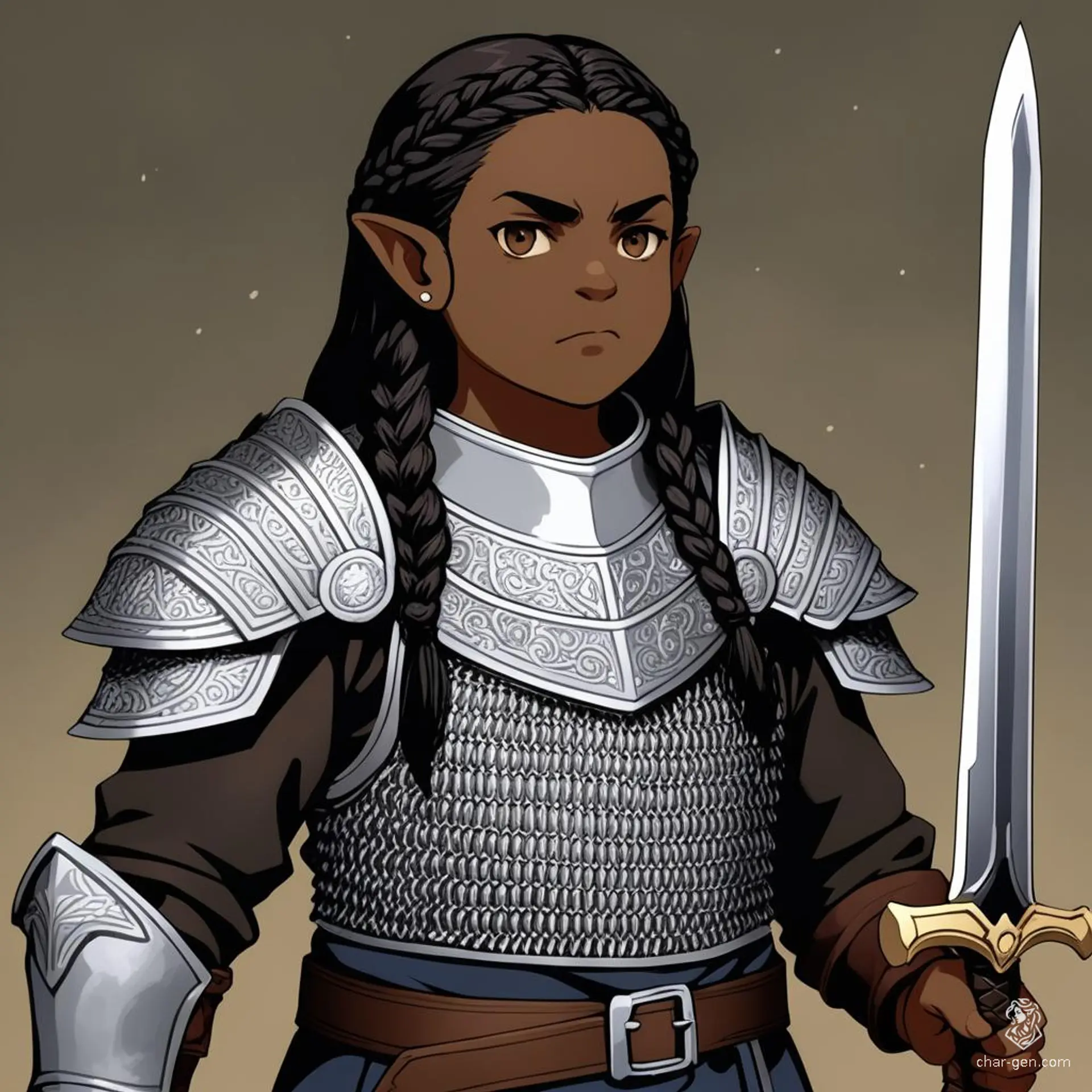 Nallara, an enigmatic figure shrouded in mystery, wields ethereal magic and commands shadowy forces. Draped in flowing, obsidian robes, her eyes gleam with ancient wisdom. She is both feared and revered, a guardian of hidden truths and forbidden knowledge in the realm.