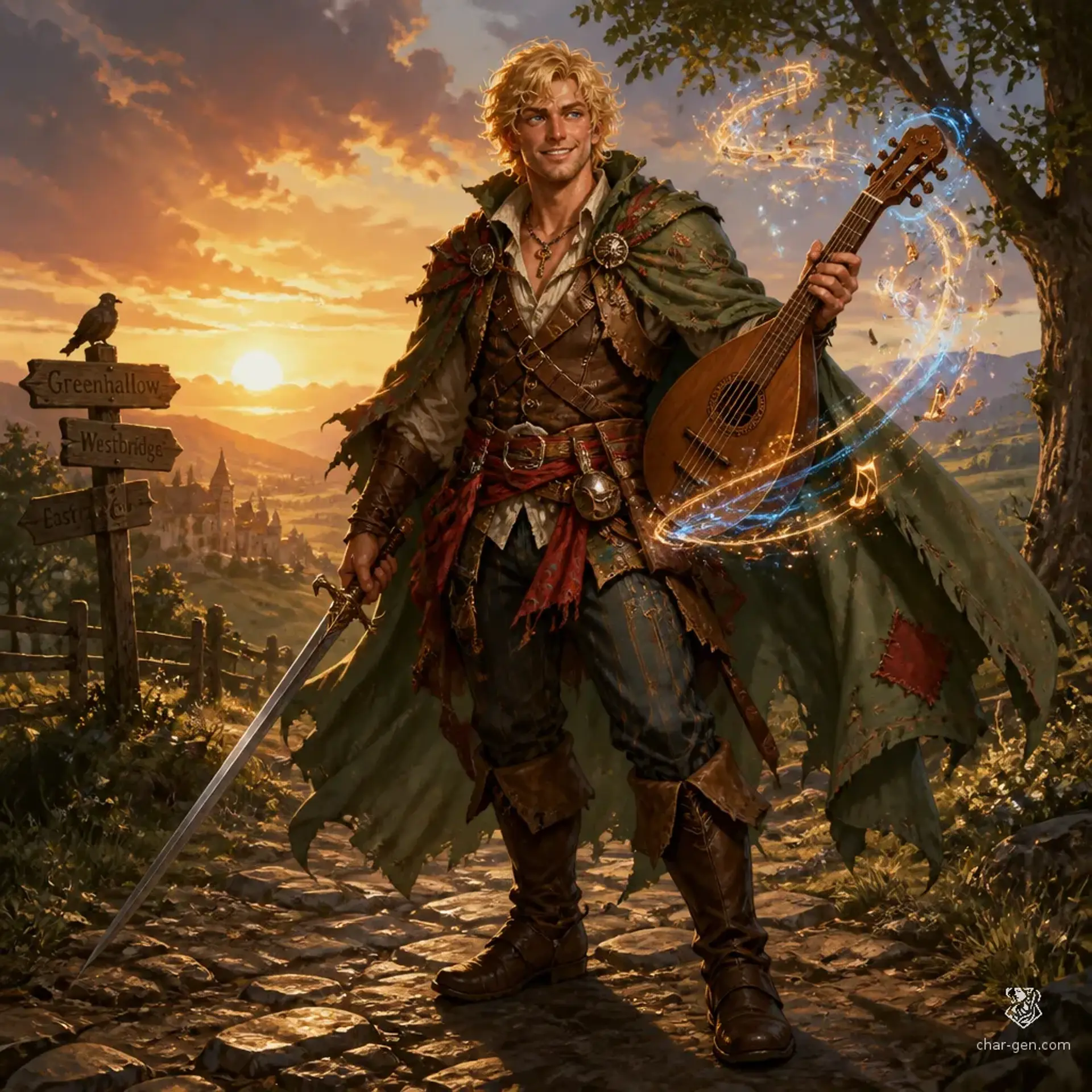 Fennic - AI-generated fantasy Character