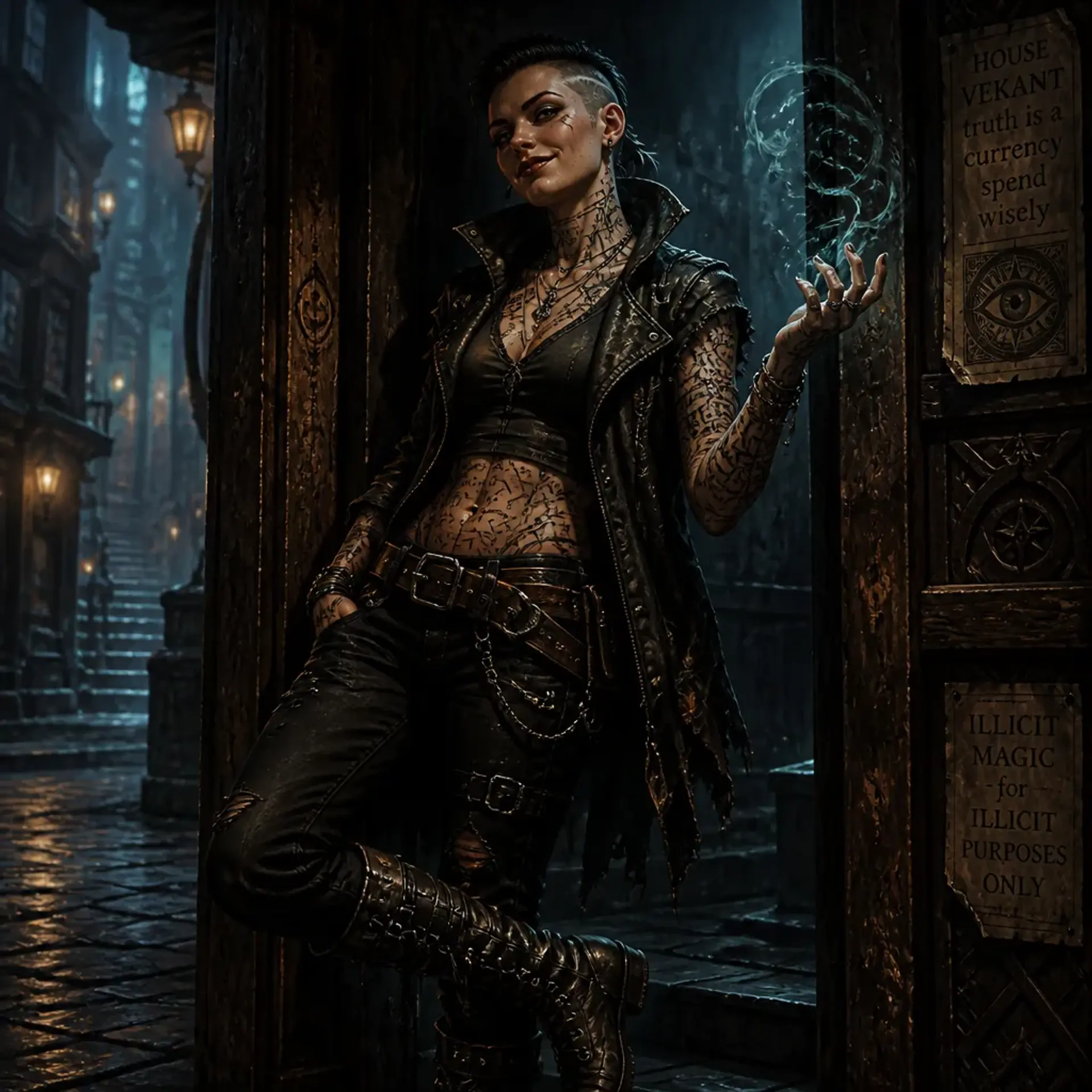 Venna Seshai - AI-generated fantasy Character