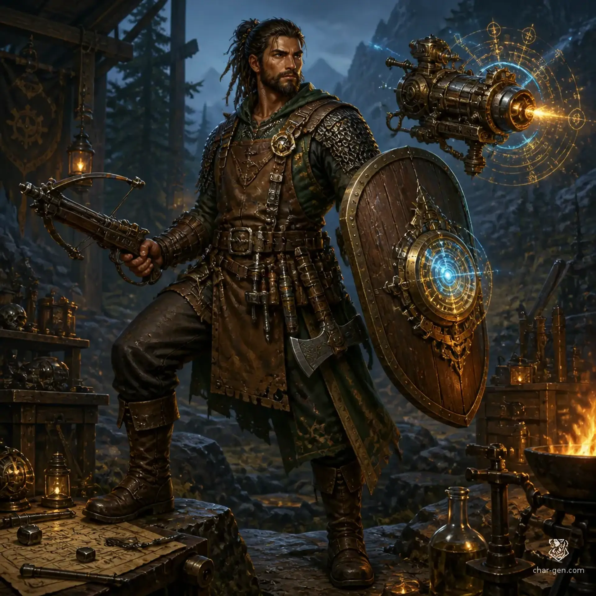 Hazel Bright Eye - AI-generated fantasy Character