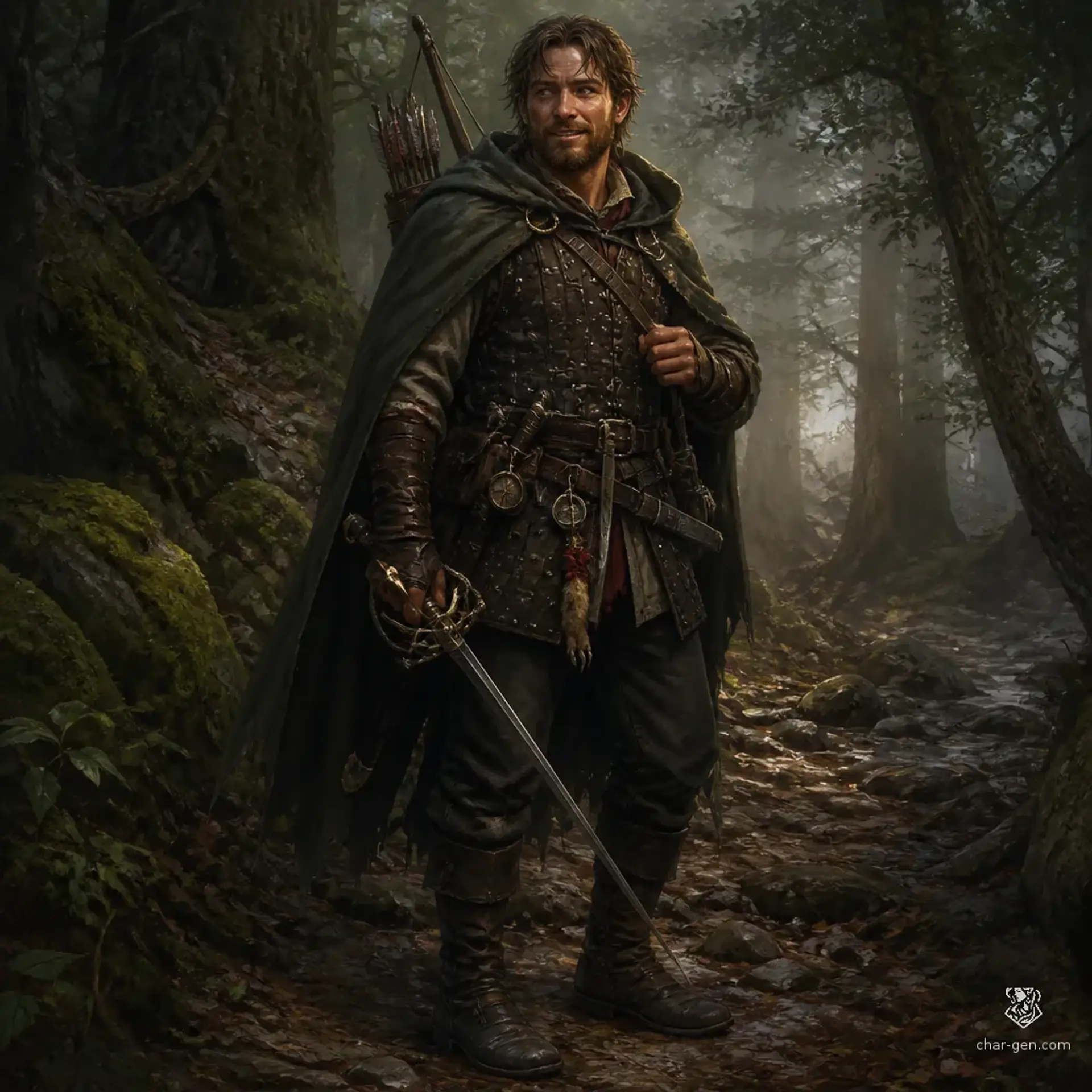Márk Veszkrin - AI-generated fantasy Character