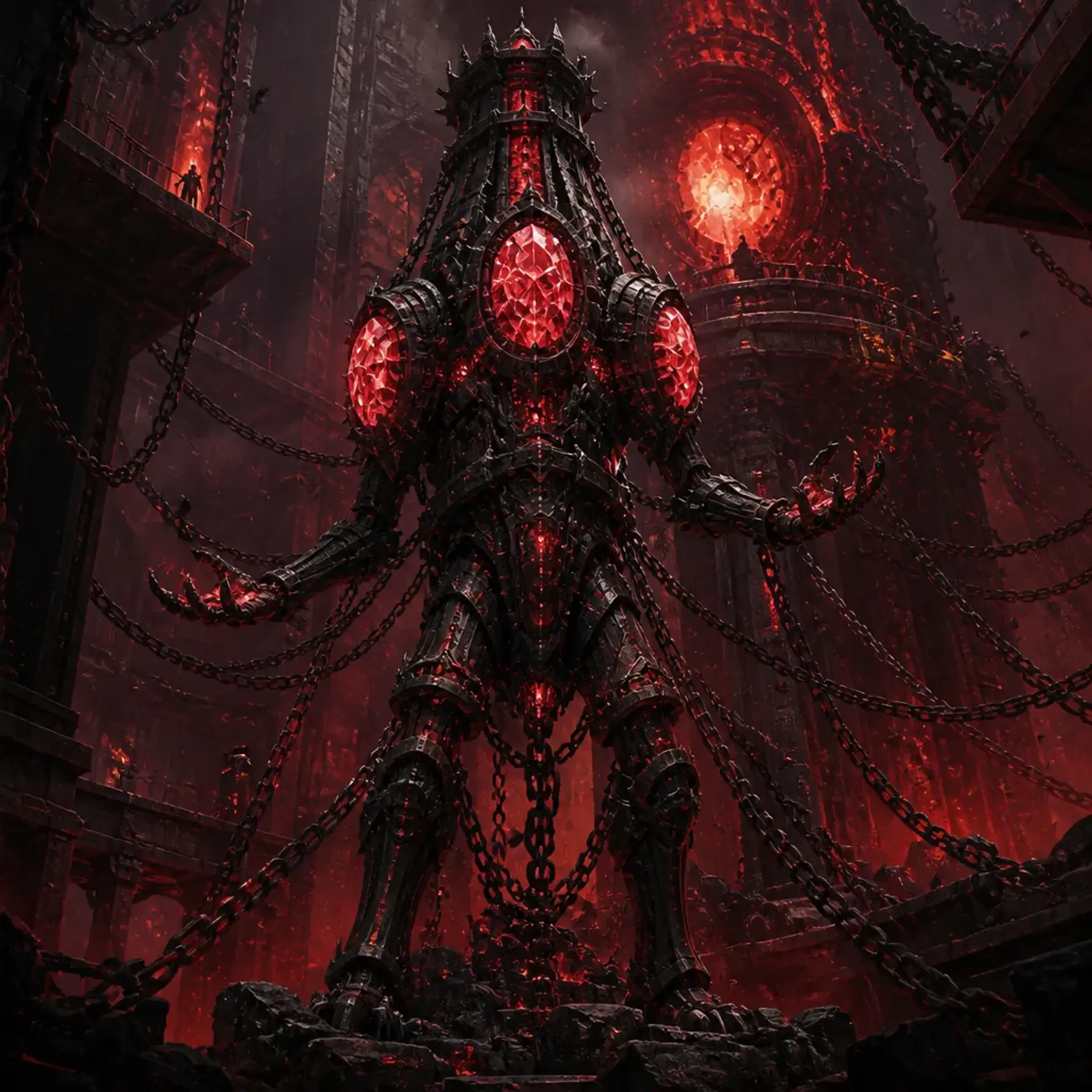 Pylon Sentinels - AI-generated fantasy Monster