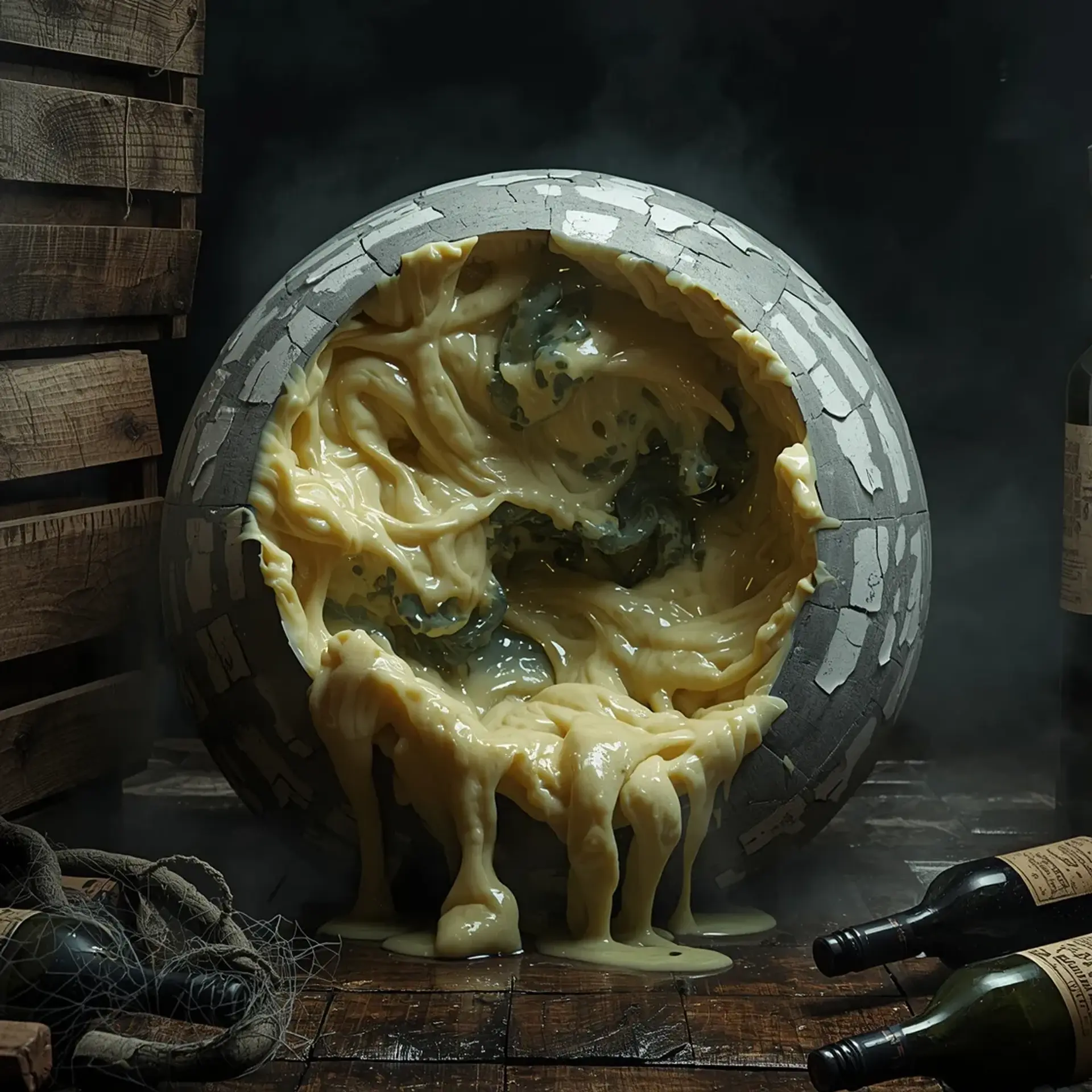 Gorgonzola Ooze - AI-generated fantasy Monster