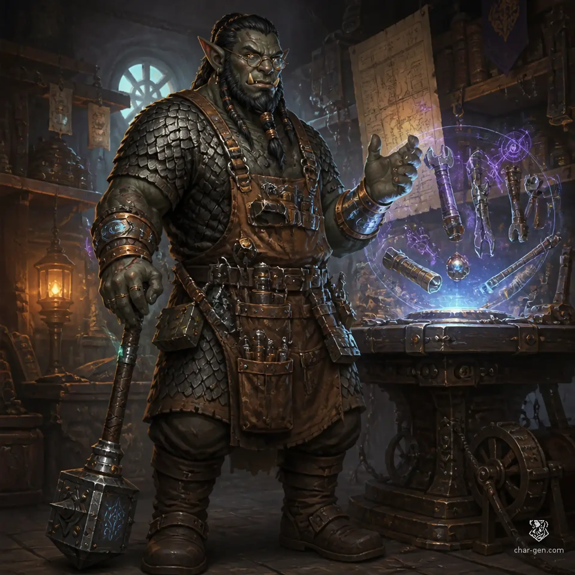Magnus - AI-generated fantasy Character