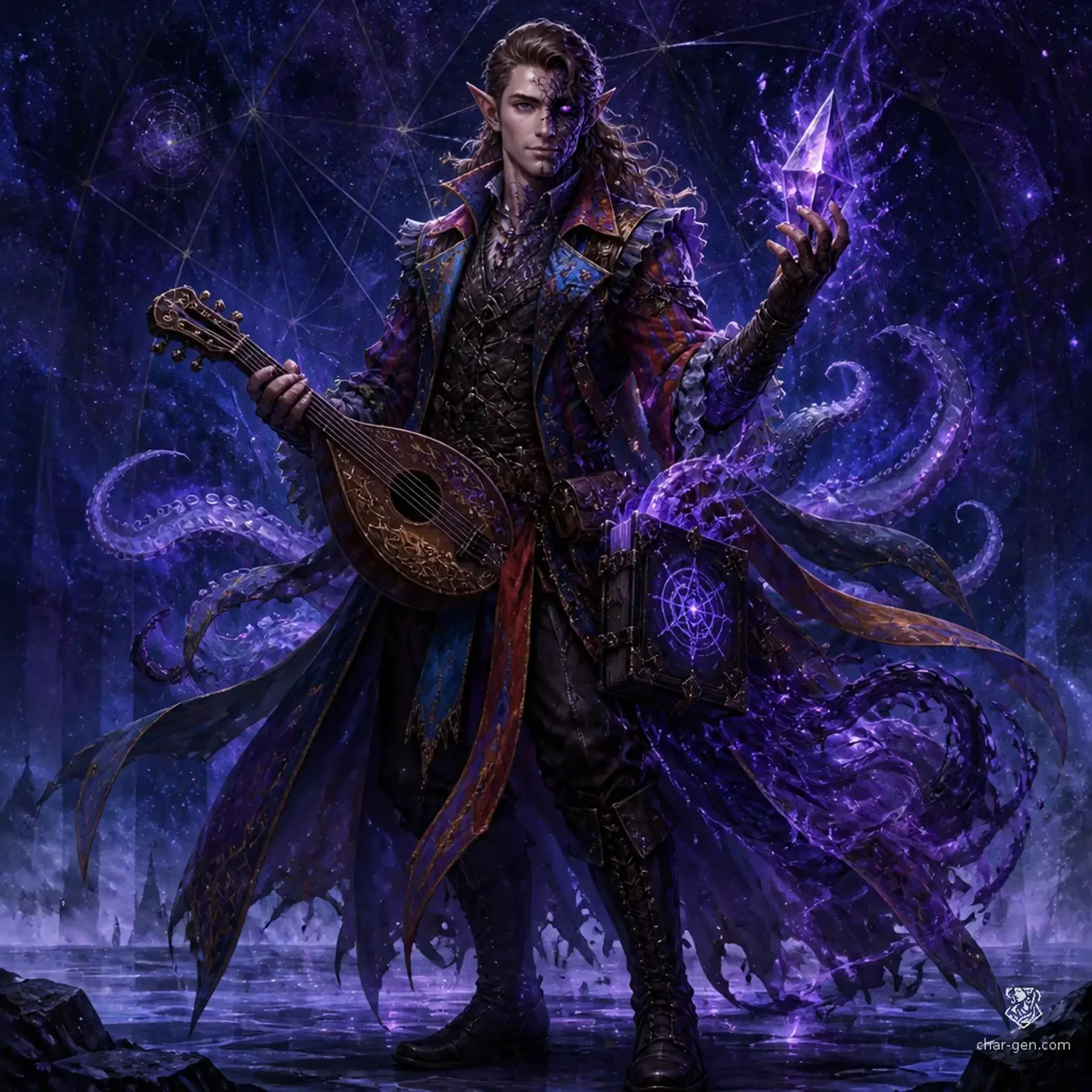 Elias Veyne - AI-generated fantasy Character