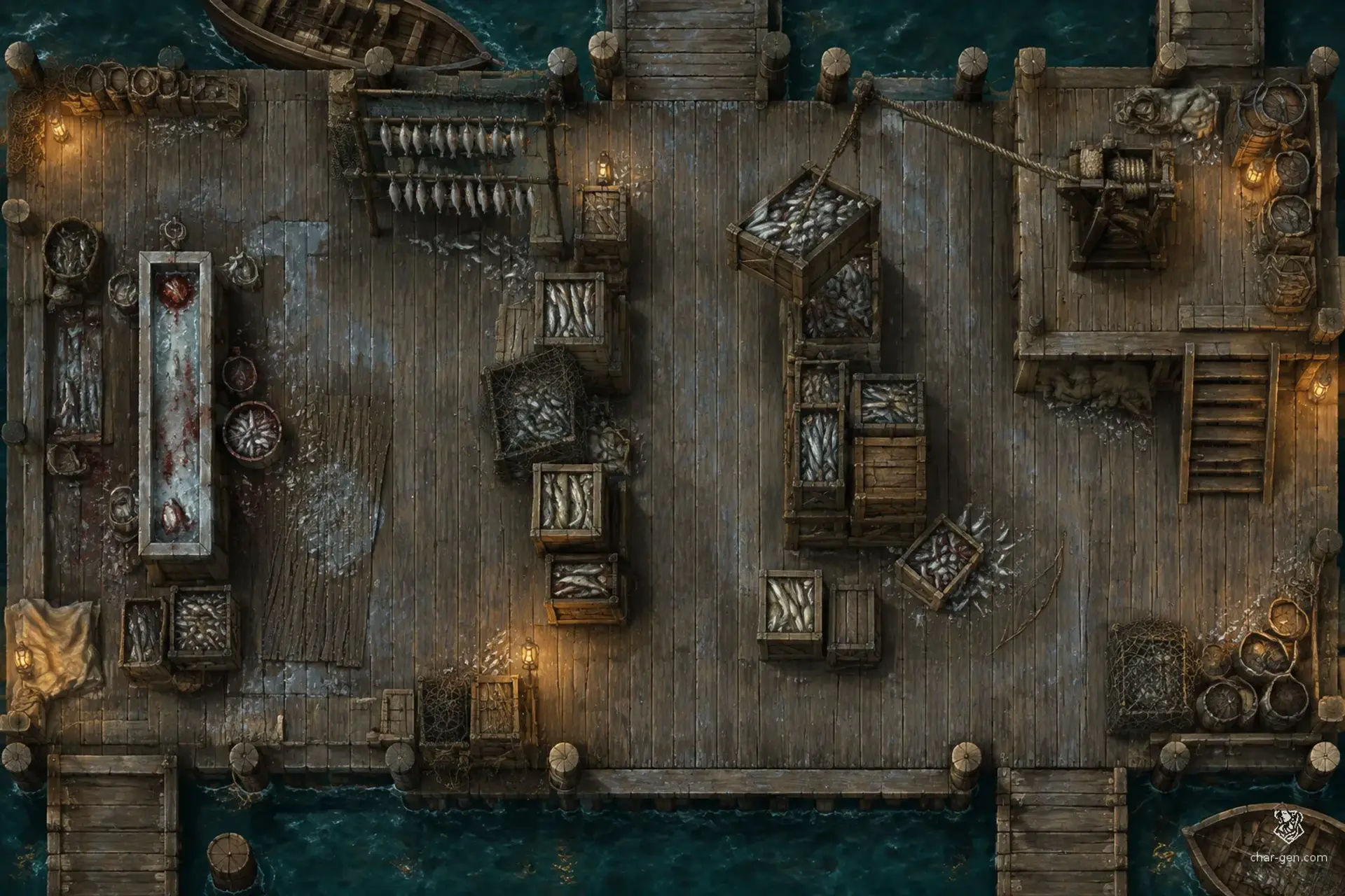 Keep the fish crate from being stolen