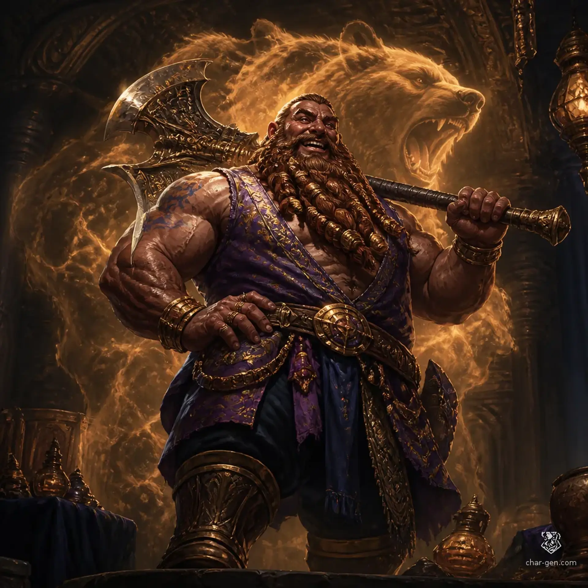 Eisenfaus Vorhof - AI-generated fantasy Character