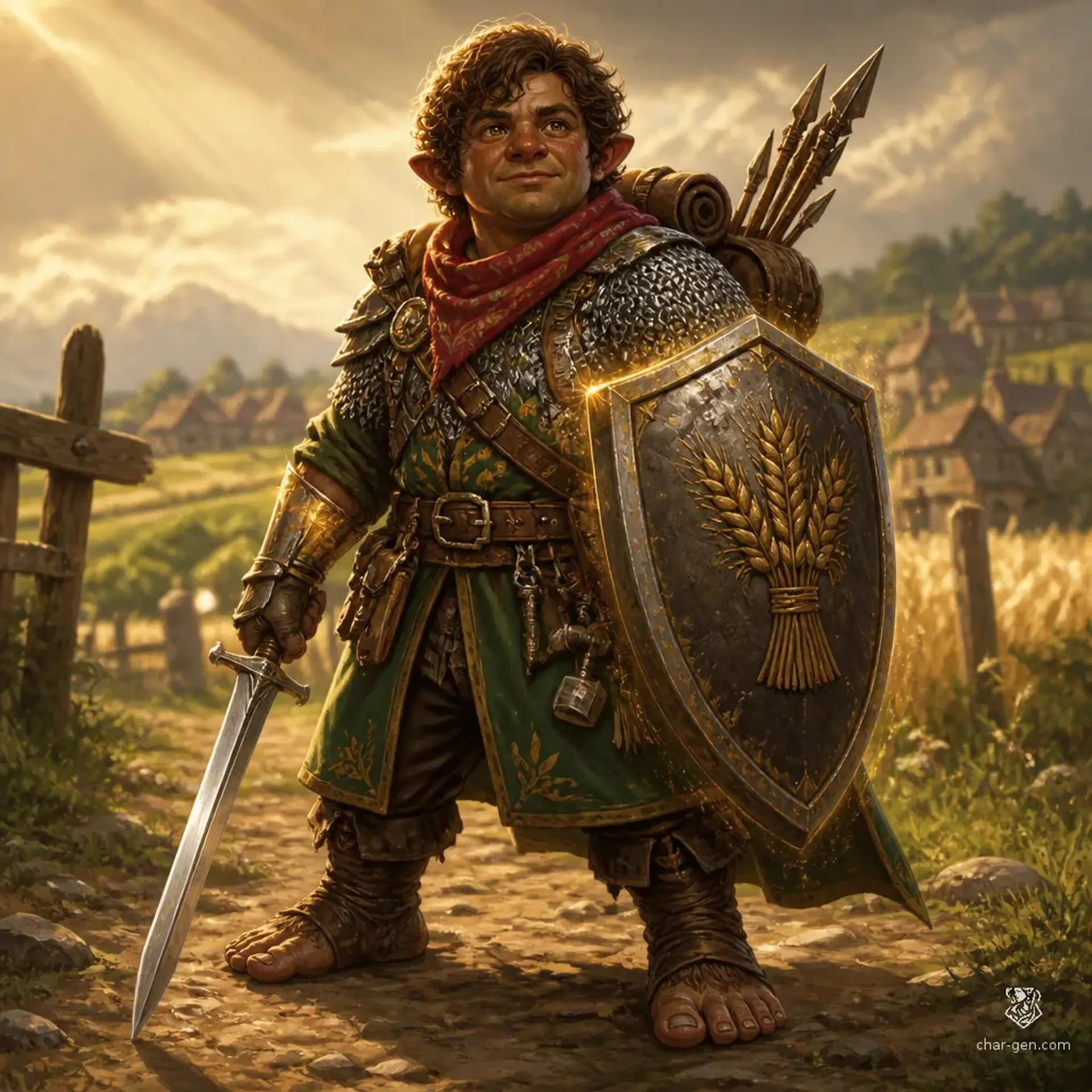 Polto Tosscobble - AI-generated fantasy Character