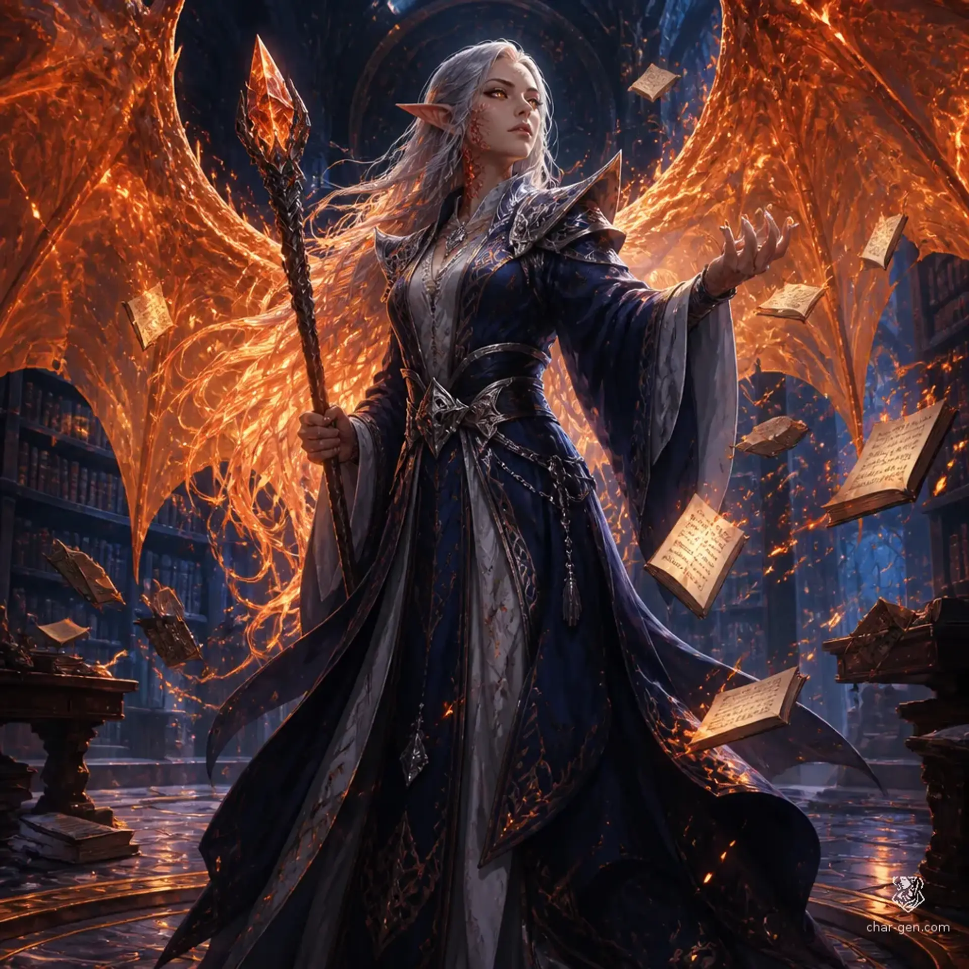 Thalindra Moonweaver - AI-generated fantasy Character