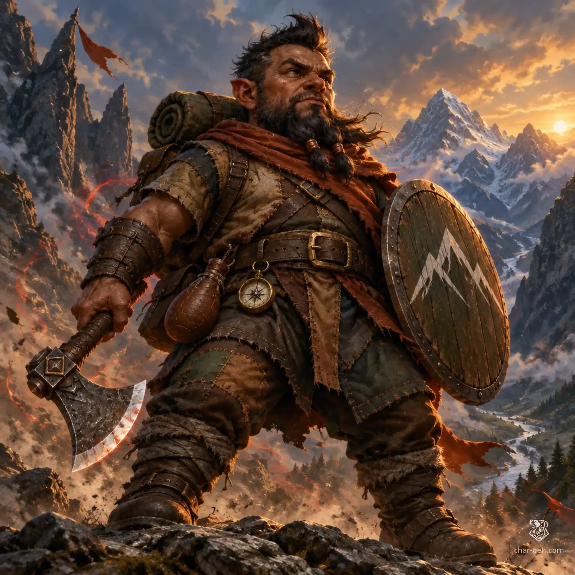 Brindle Nib - AI-generated fantasy Character