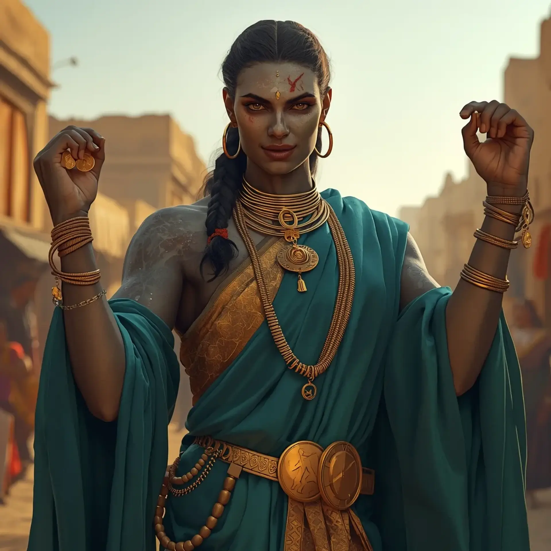 Kira-Mar - AI-generated fantasy Character