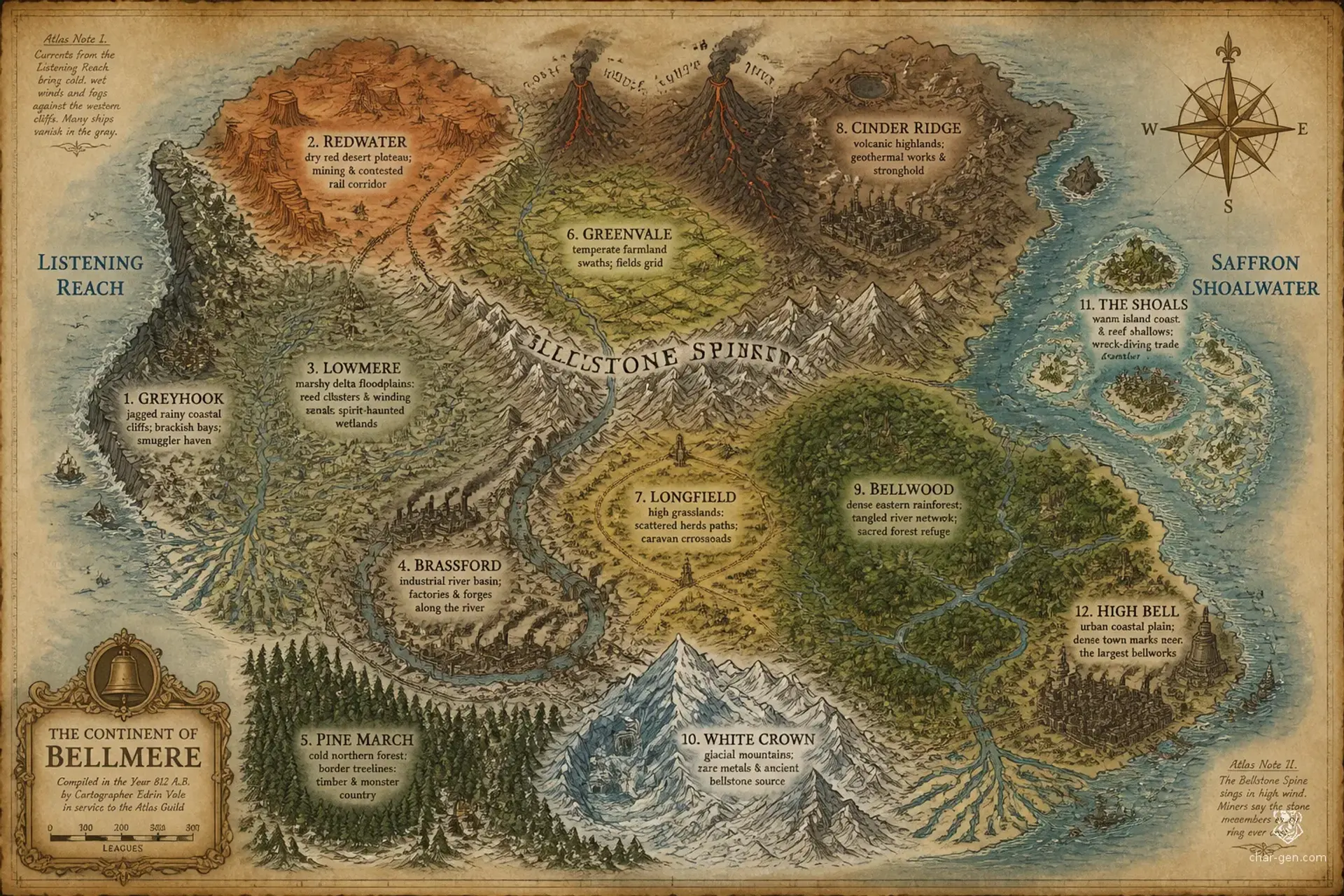 Bellweather - AI-generated fantasy World