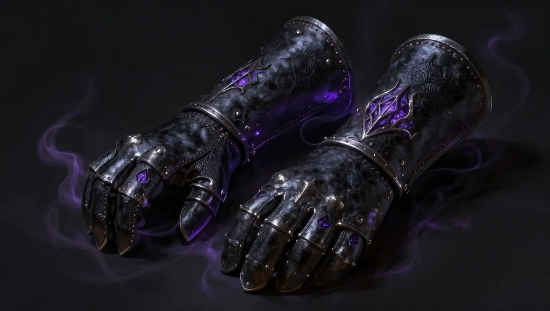 Umbral Echo Gauntlets - AI-generated fantasy Magic Item