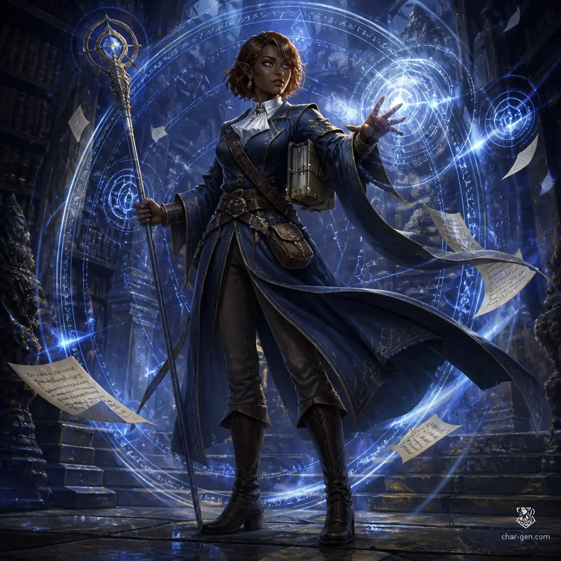 Teg Rhos - AI-generated fantasy Character