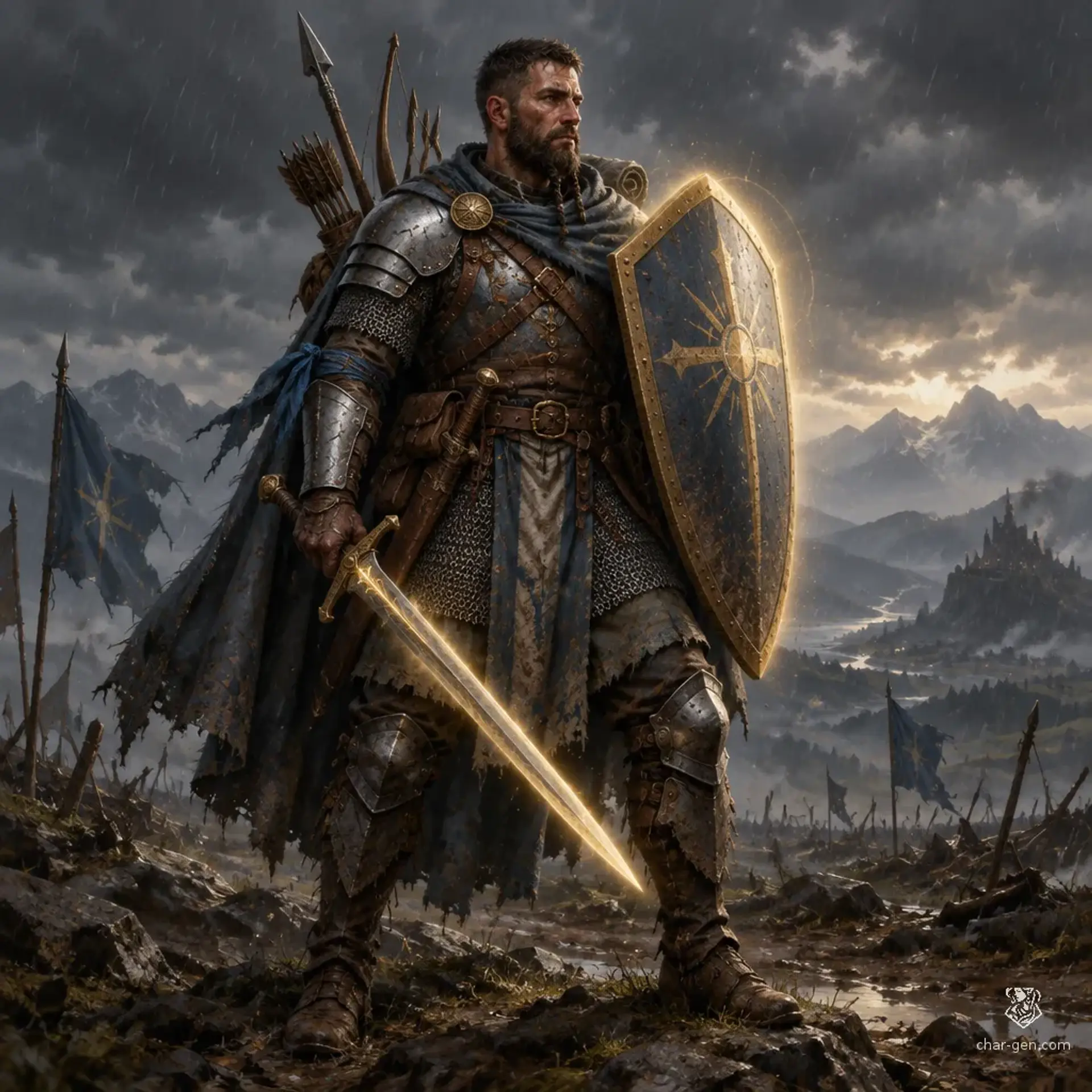 Tavriq Meskhi - AI-generated fantasy Character