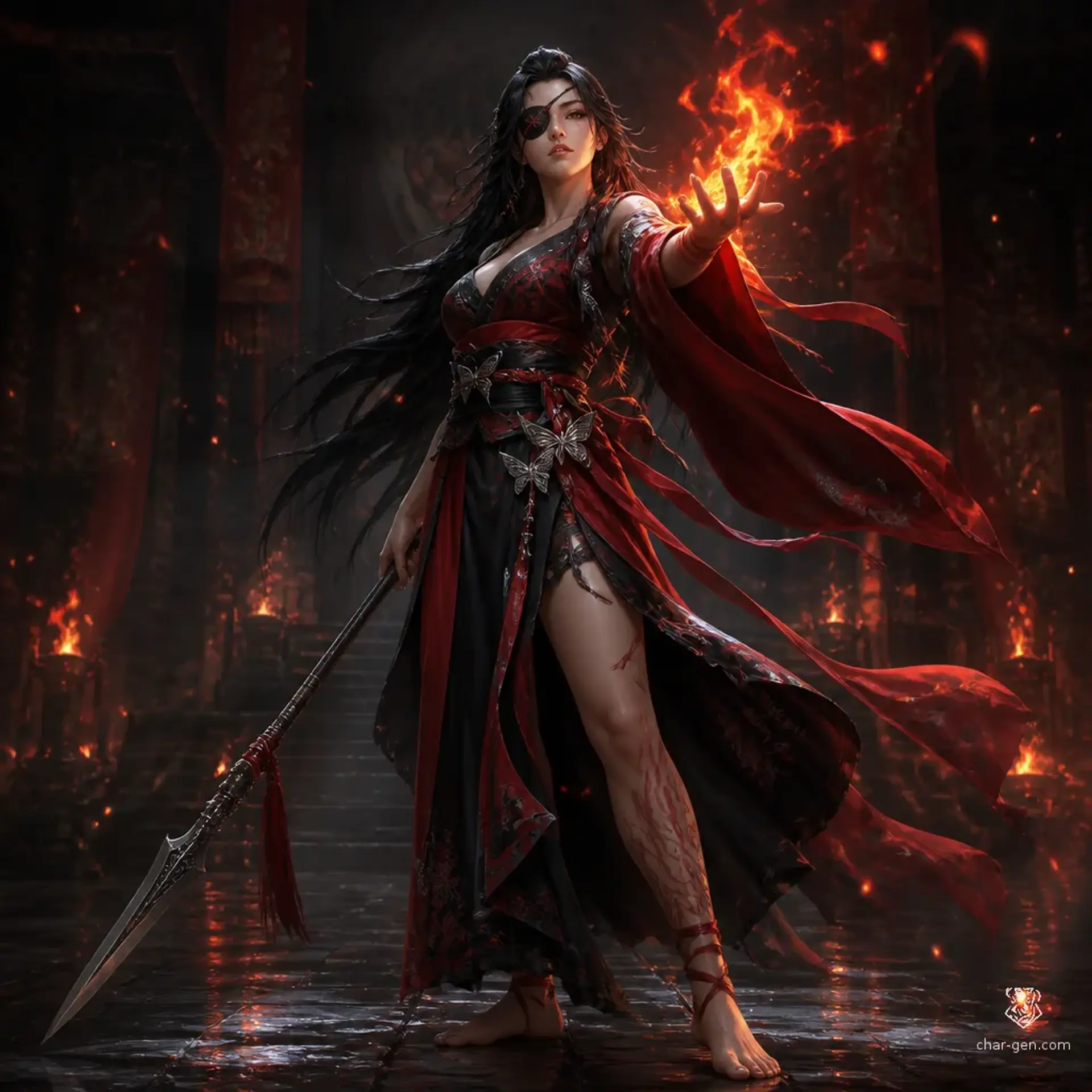 Hua Mei - AI-generated fantasy Character