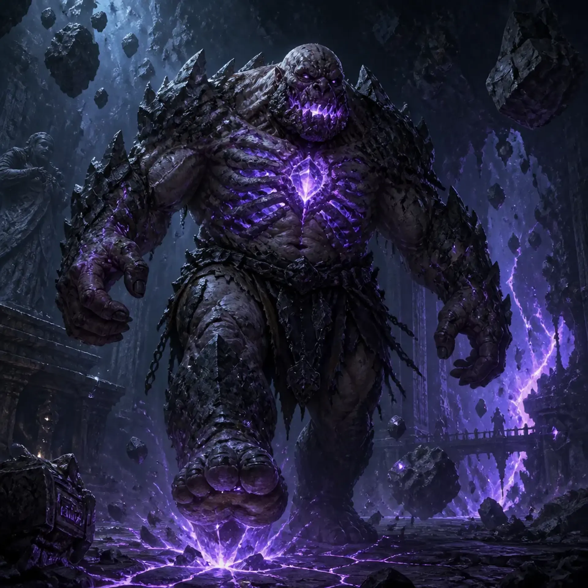 Rift-Touched Brute - AI-generated fantasy Monster