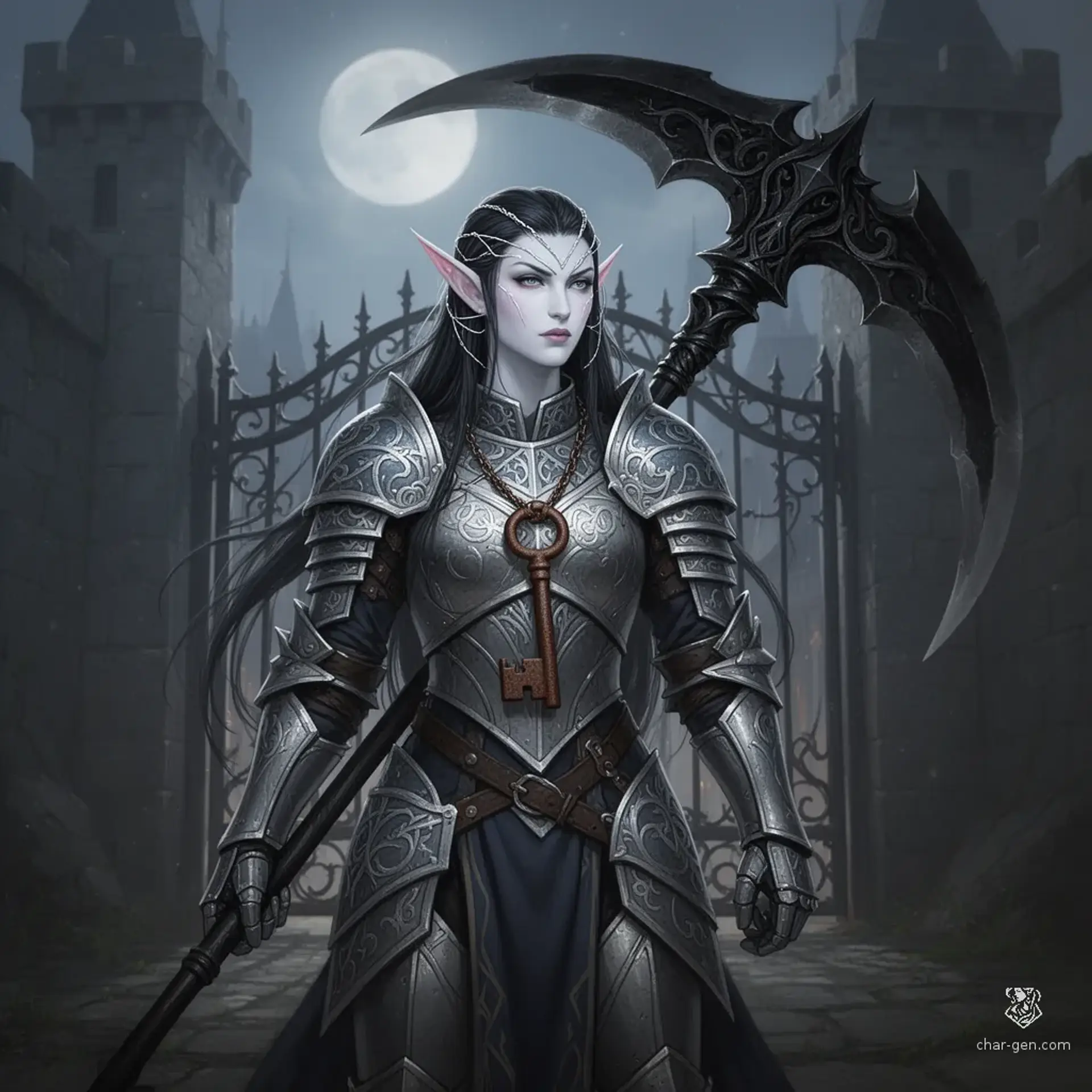Valerithia Nightbreeze - AI-generated fantasy NPC