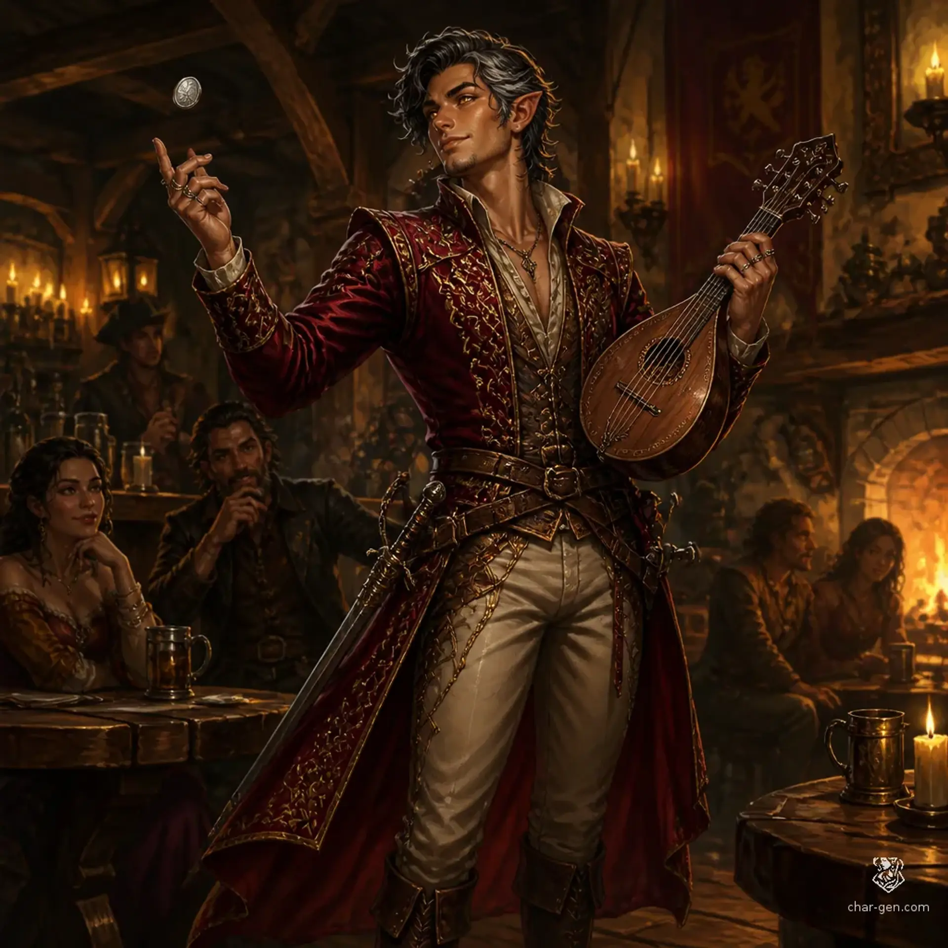 Valerius Vane - AI-generated fantasy Character