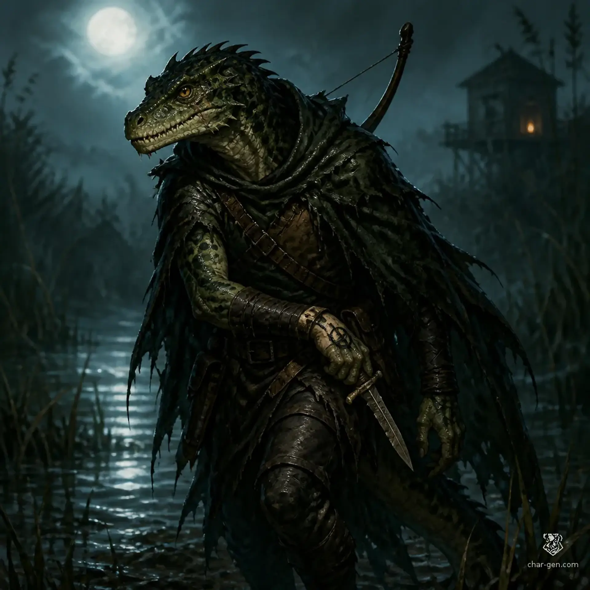 Ar'juna Veen's-Bane - AI-generated fantasy Character