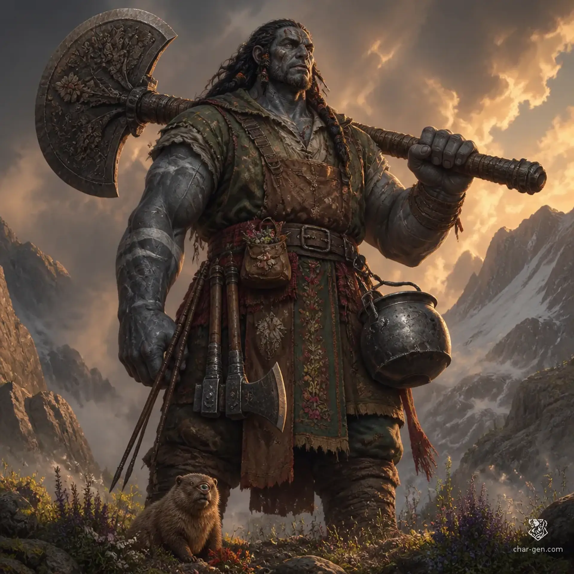 Brasku - AI-generated fantasy Character