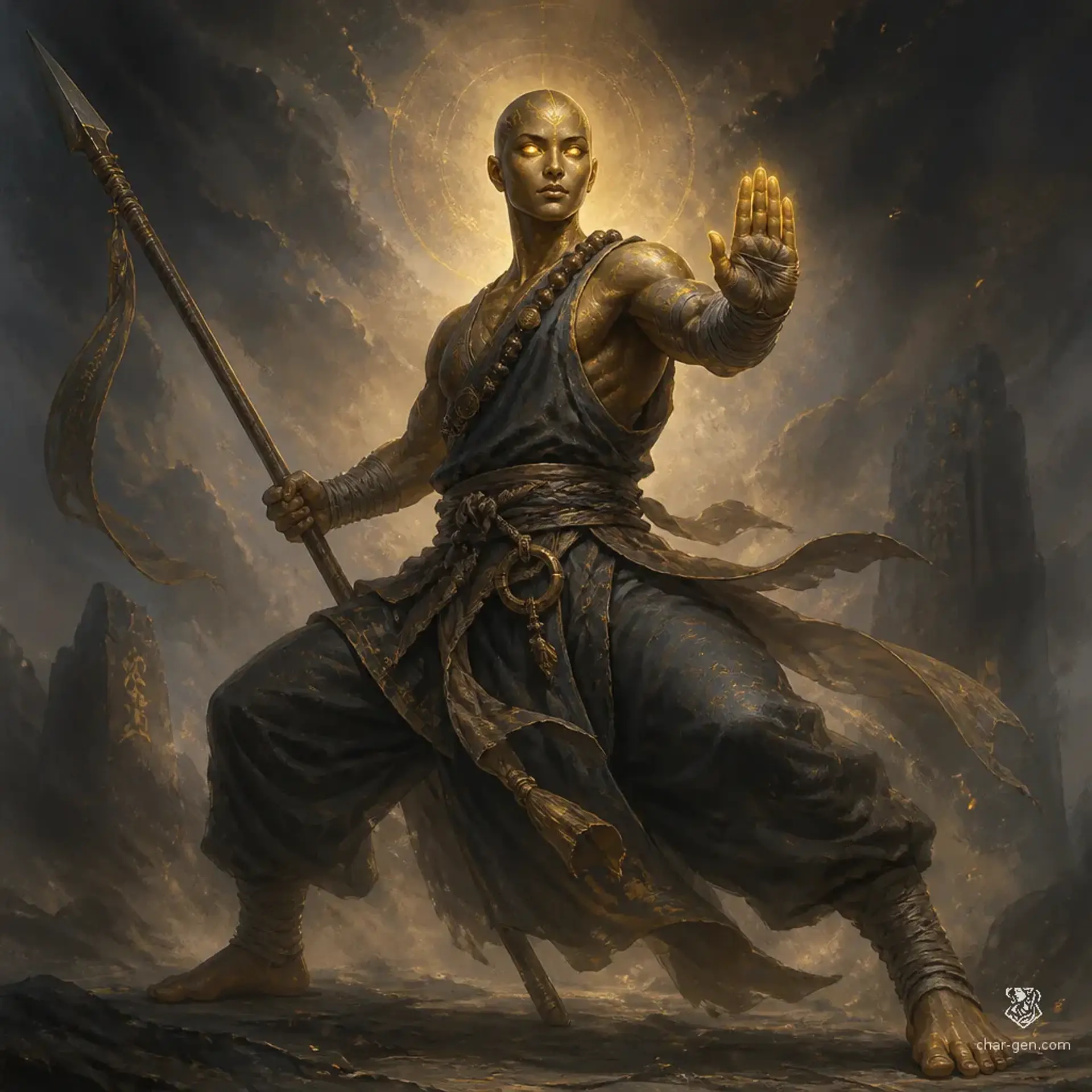 Sol - AI-generated fantasy Character