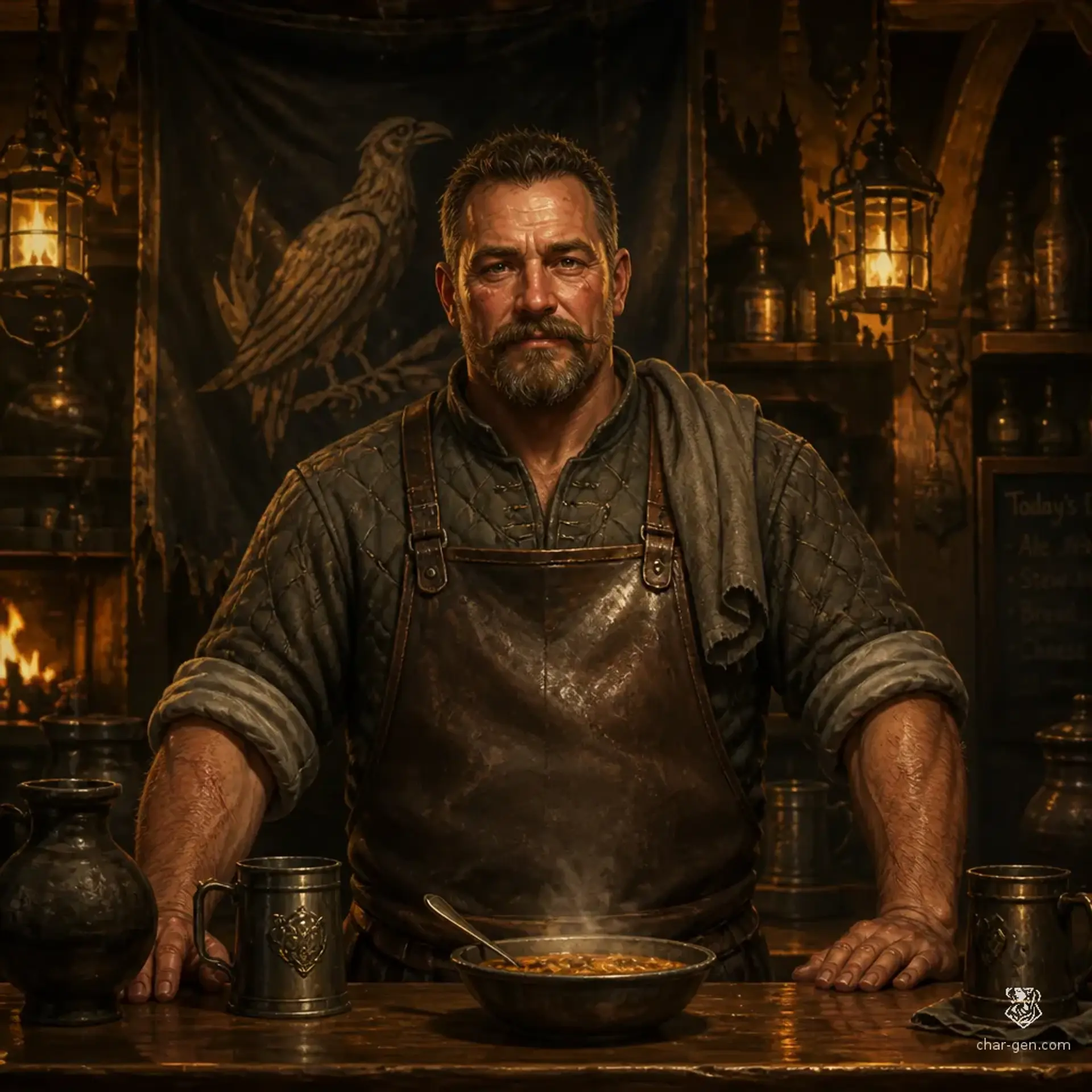 The Perch and Pike - AI-generated fantasy Tavern