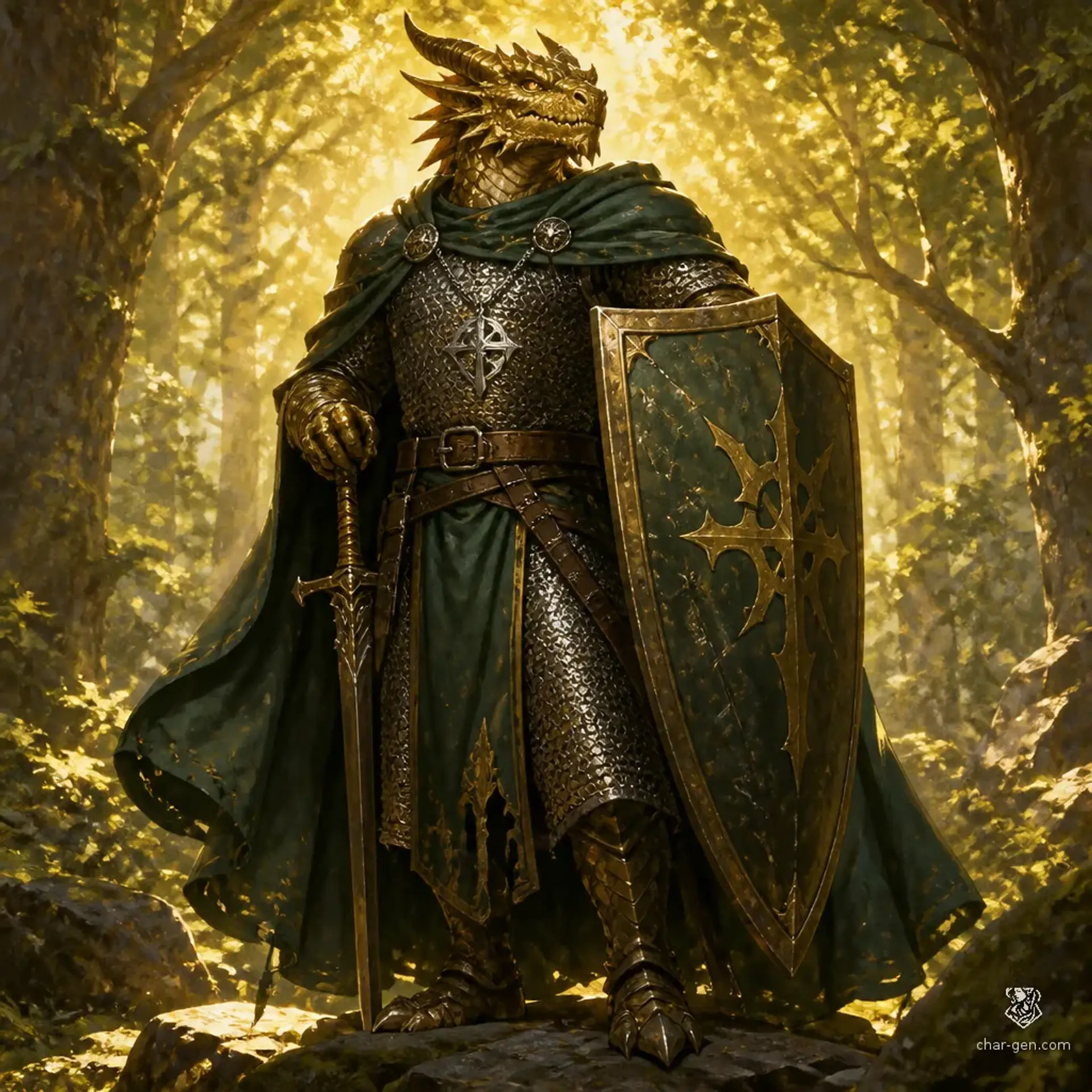 Tharros Emberheart - AI-generated fantasy Character
