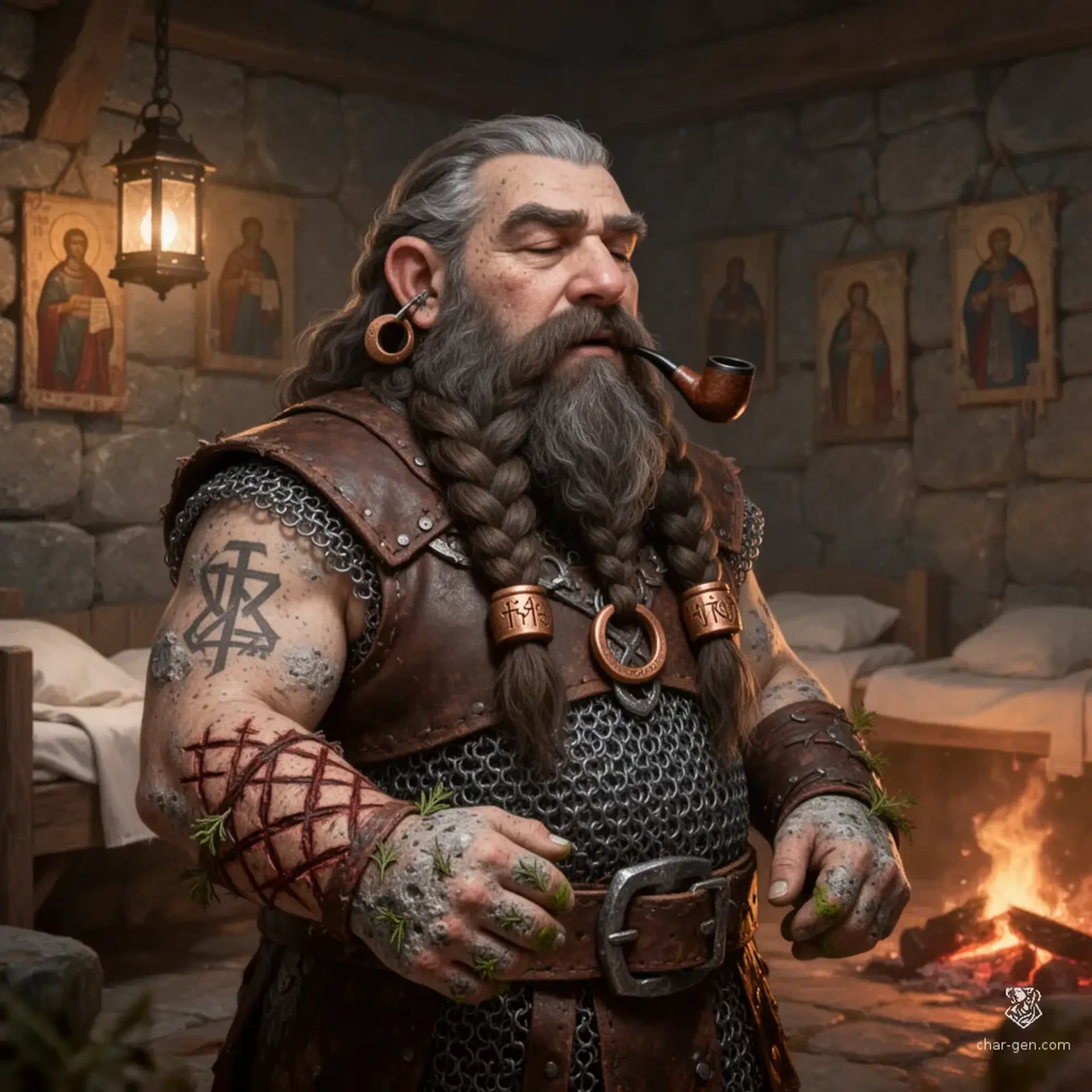 Bromm Irongrace - AI-generated fantasy NPC