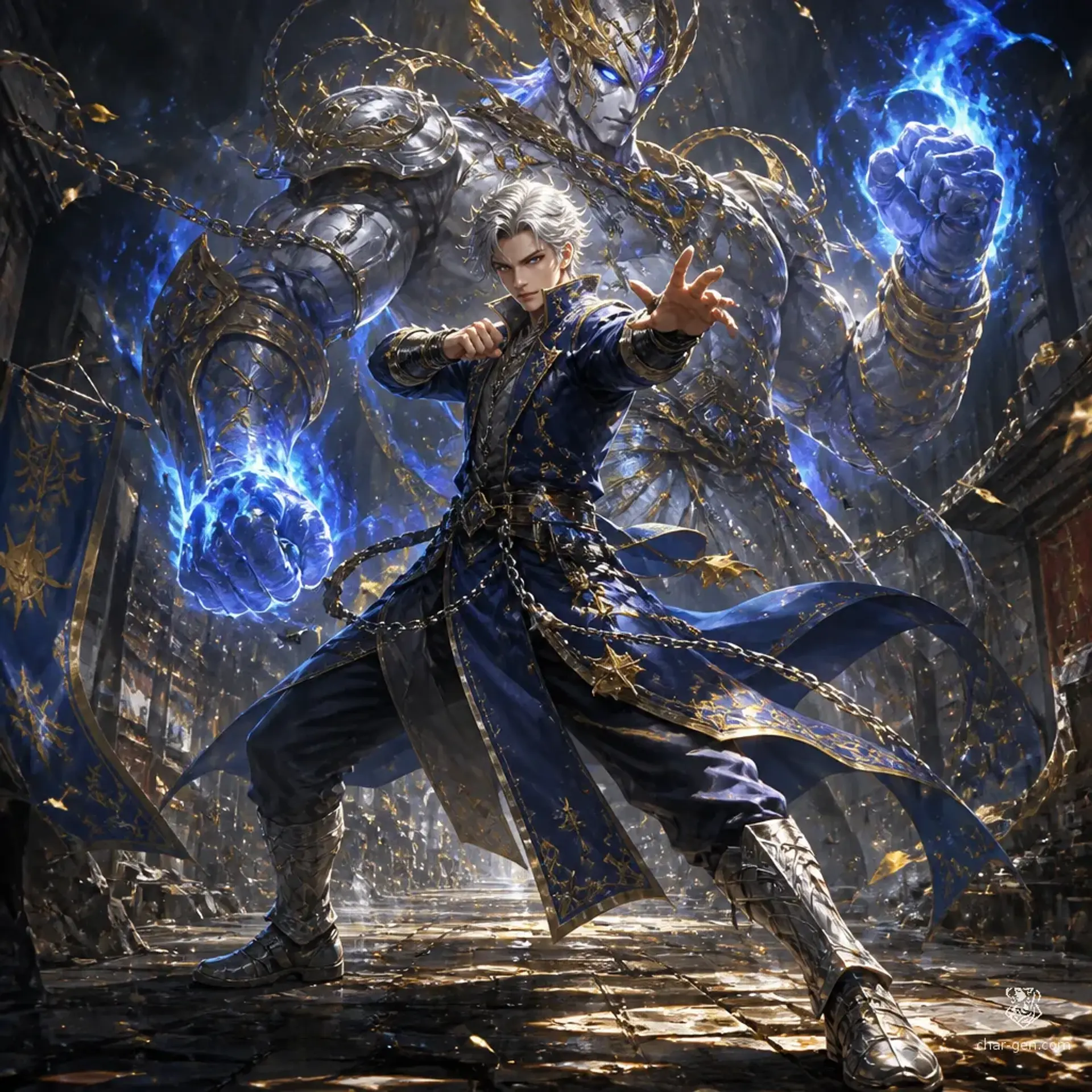 Cael Voss - AI-generated fantasy Character