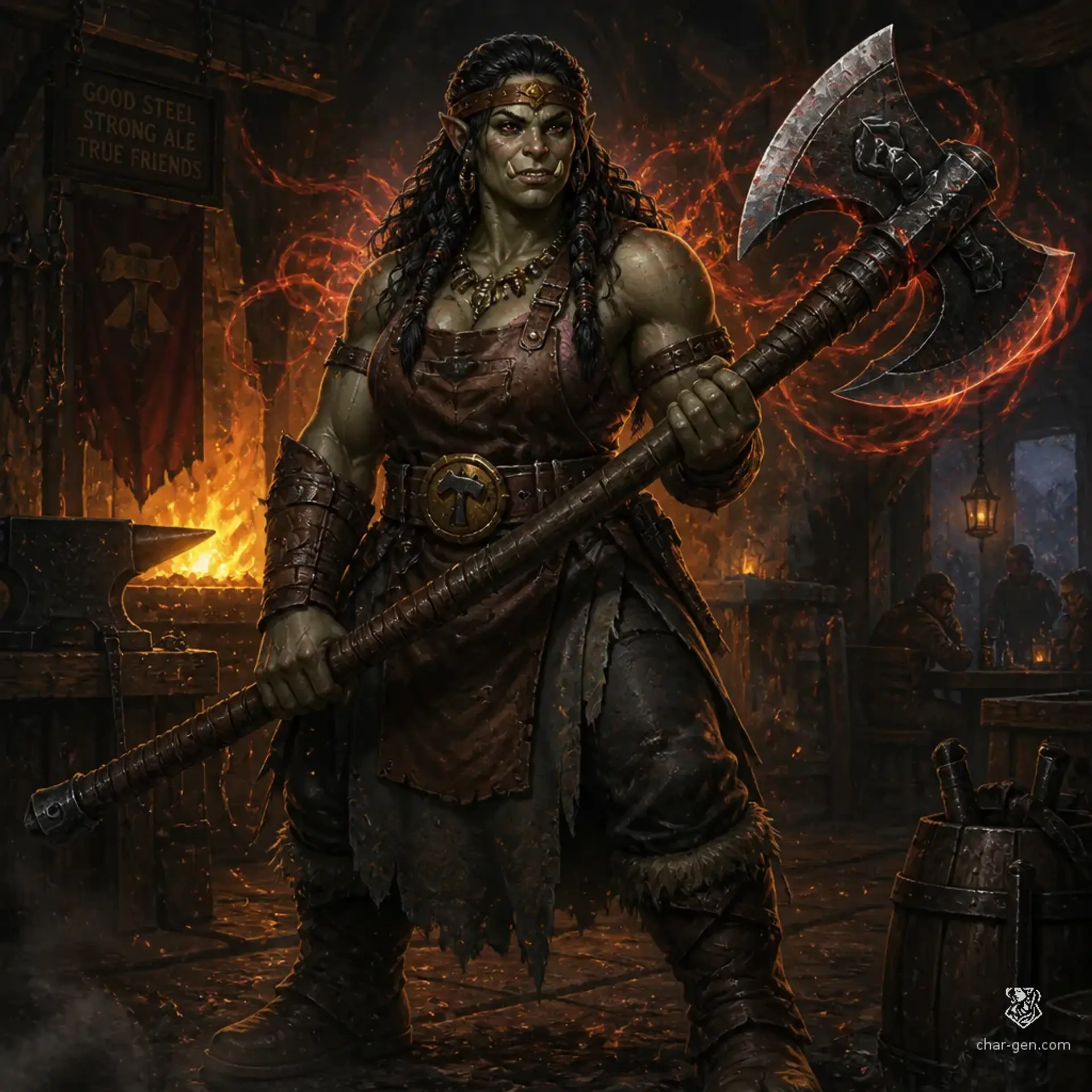 Minnie SmallCreek - AI-generated fantasy Character