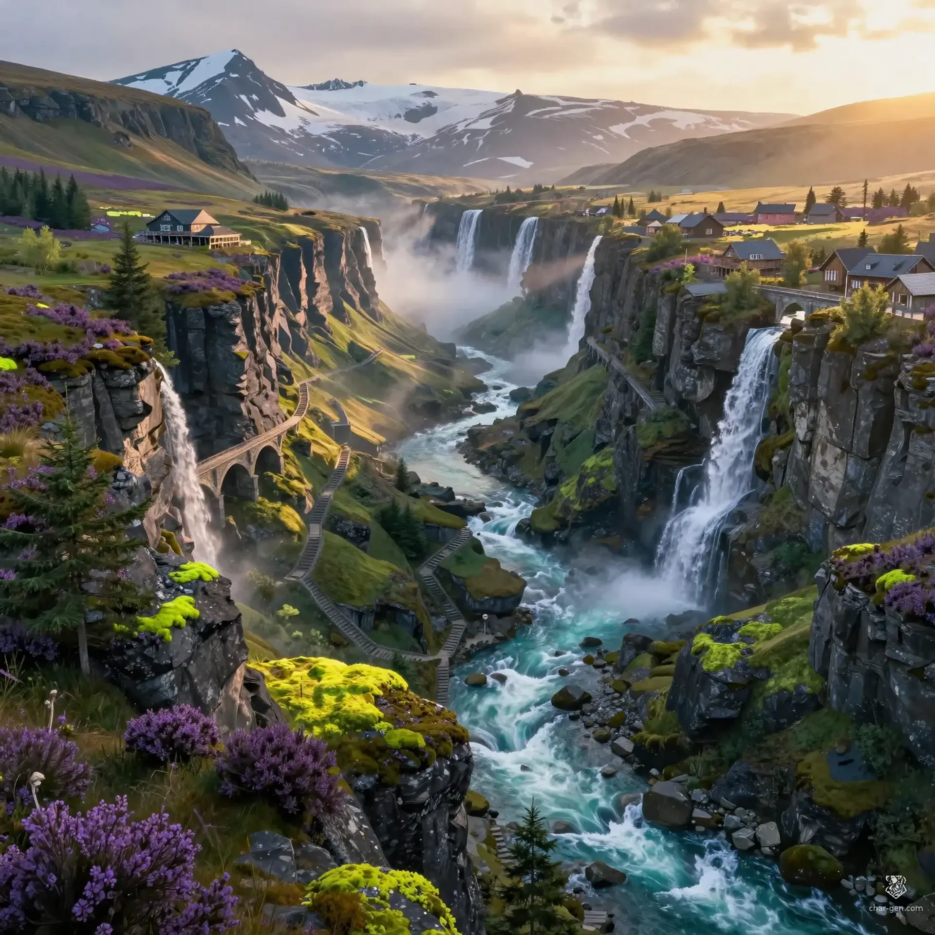 The Silverreach Highlands - AI-generated fantasy Region