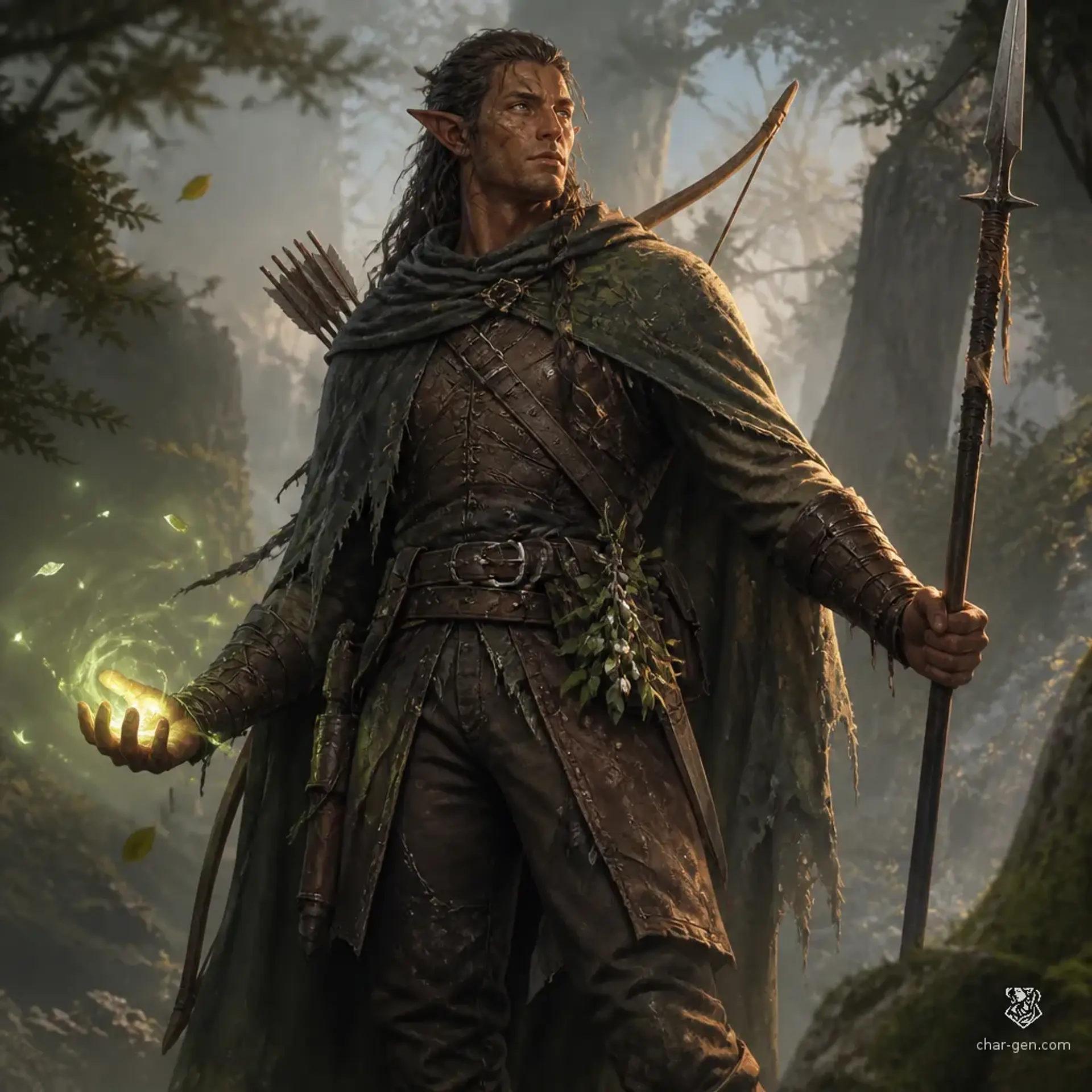 Caelir Thornmarch - AI-generated fantasy Character