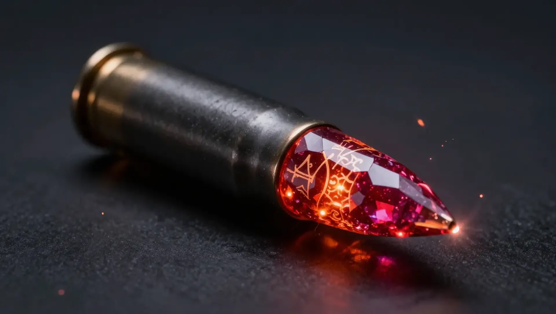 Ignis-Standard 12.7mm Hellfire Round - AI-generated fantasy Magic Item