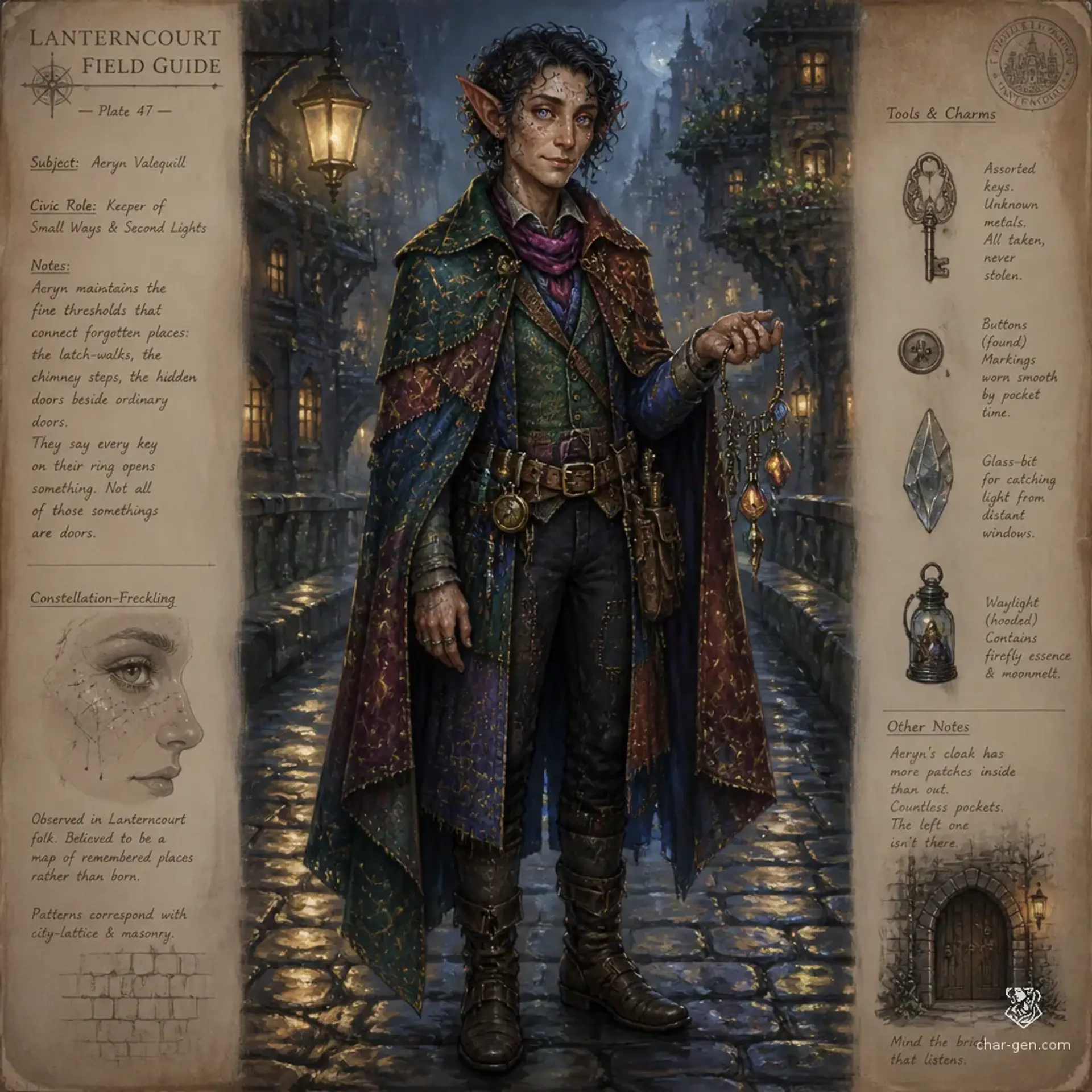 Lanterncourt Folk - AI-generated fantasy Species