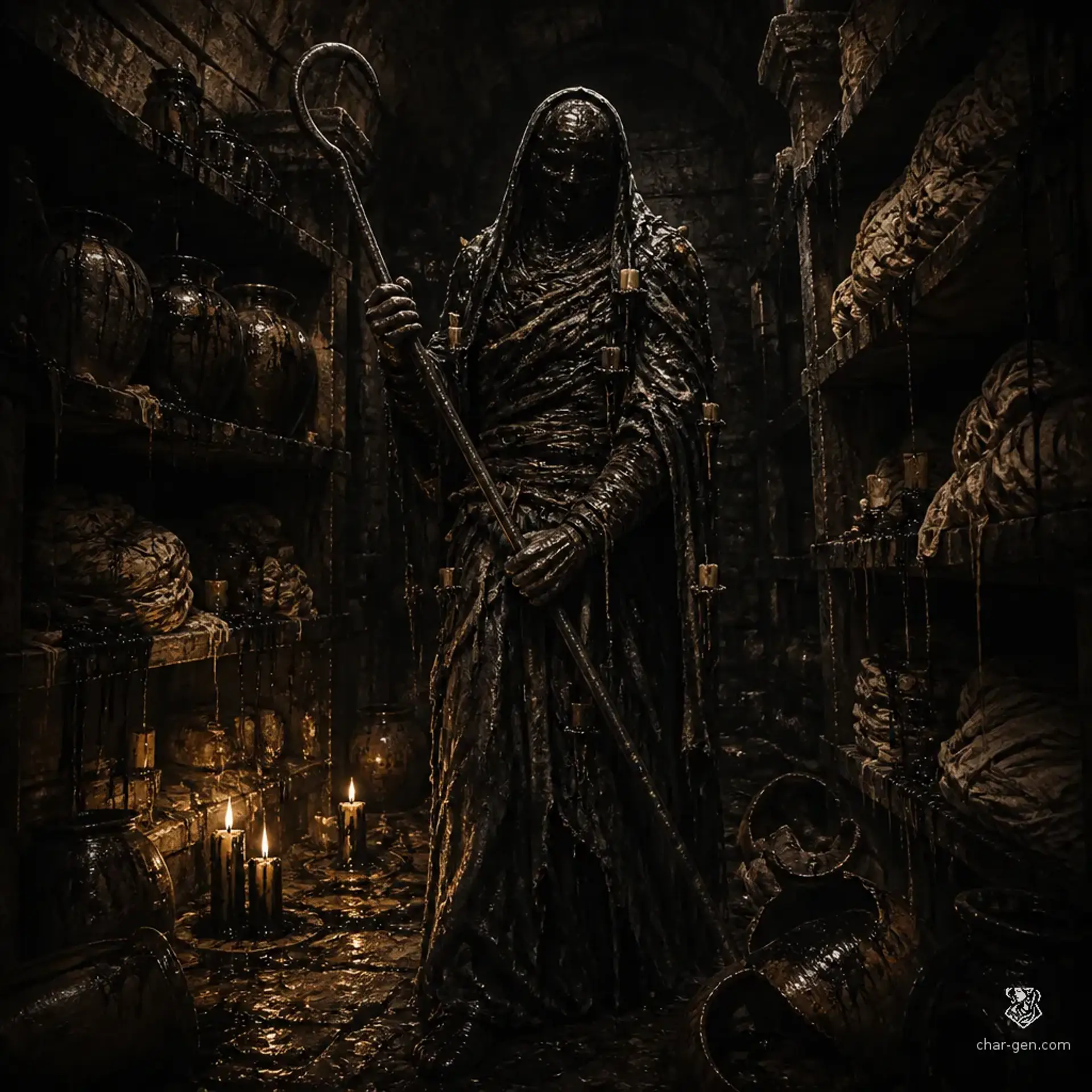 Stirring Corpse - AI-generated fantasy Monster
