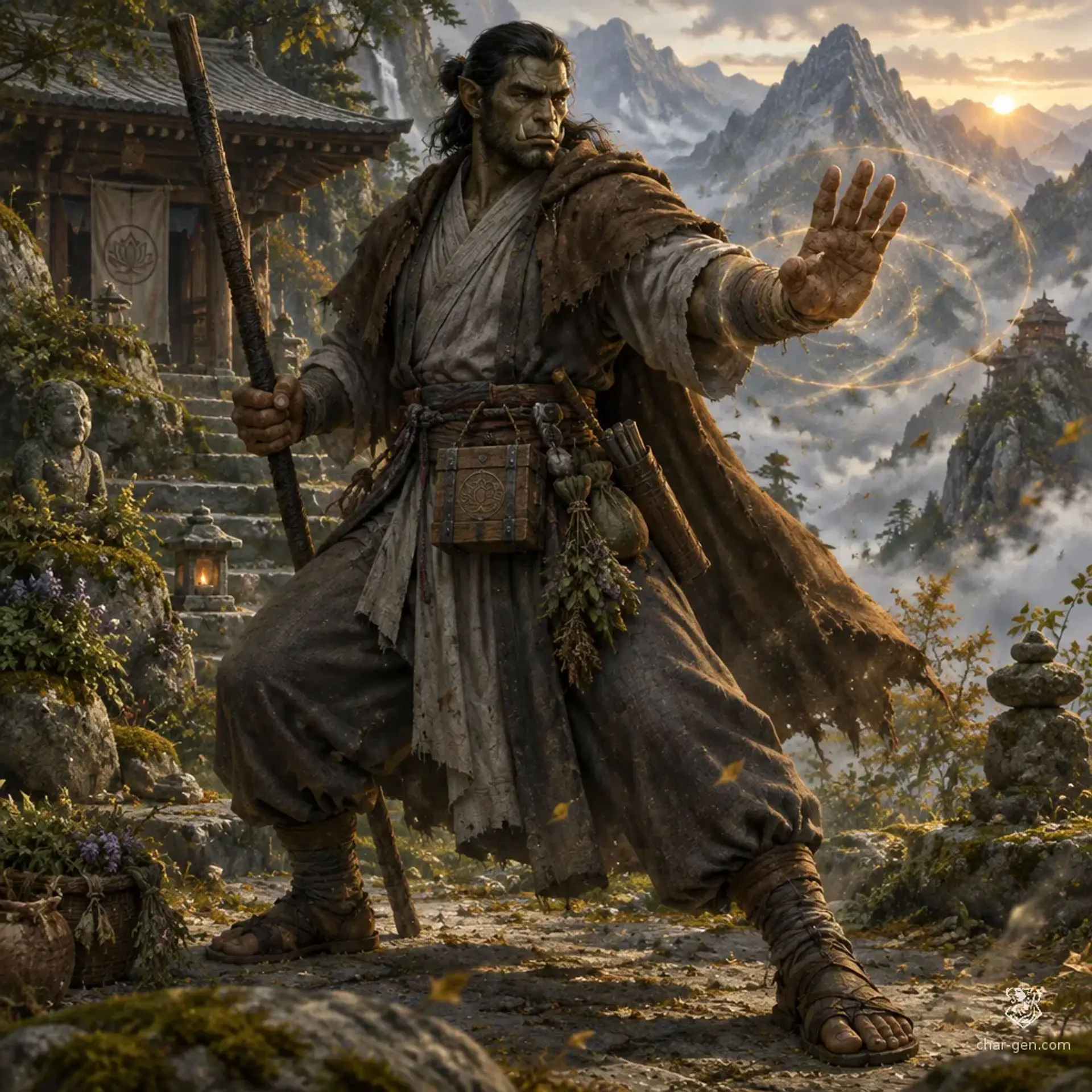 Gravis - AI-generated fantasy Character